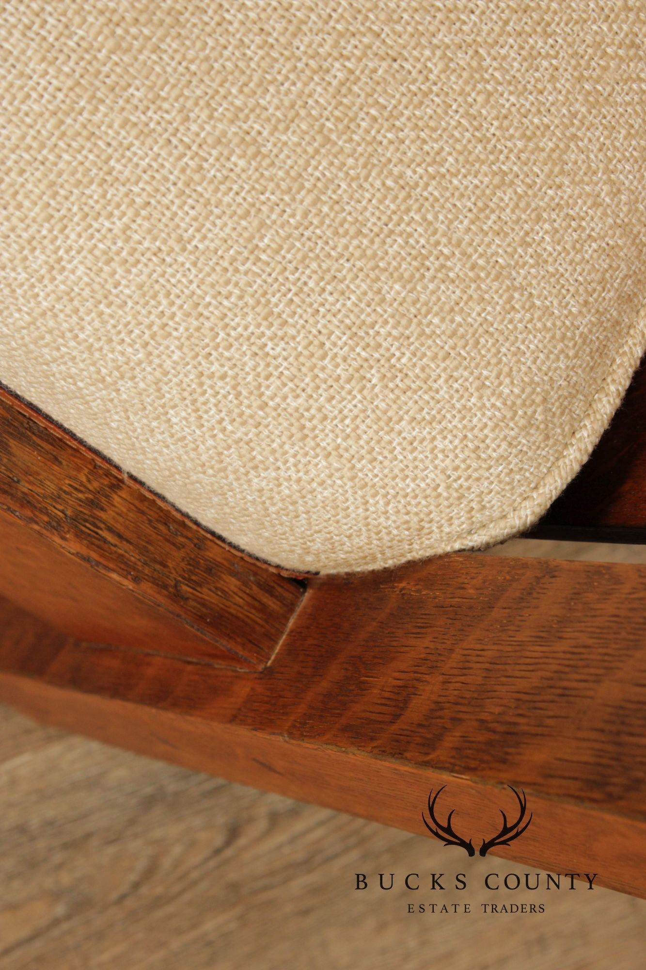 Gustav Stickley Mission Oak Even Arm Settle Sofa