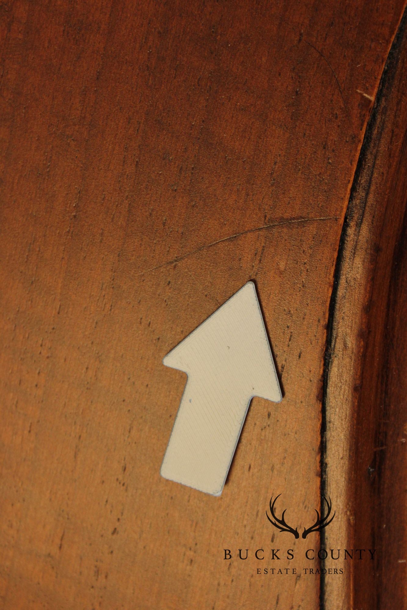 Vintage Italian Walnut Bombe Chest