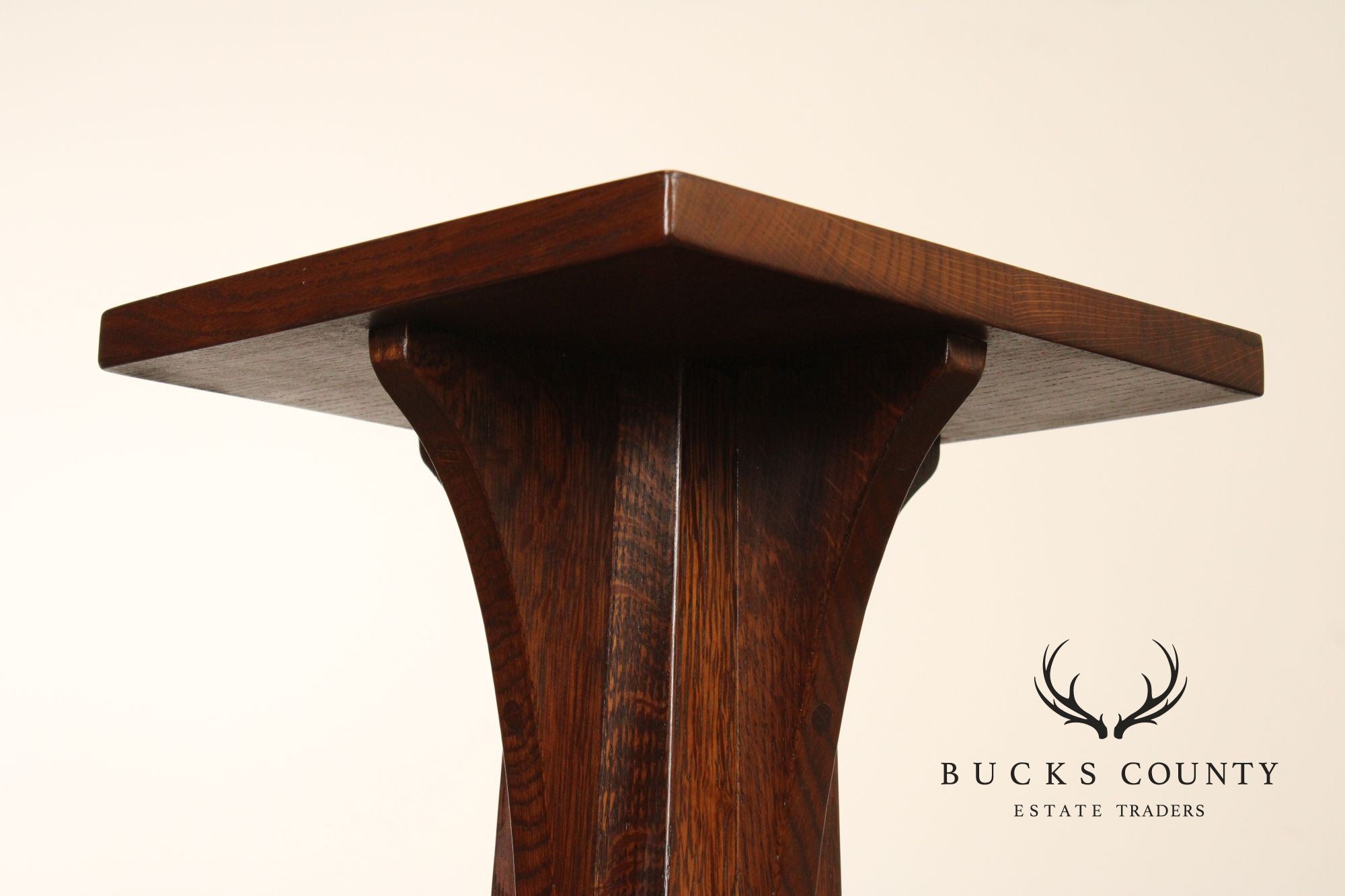 Stickley Mission Collection Oak Pedestal