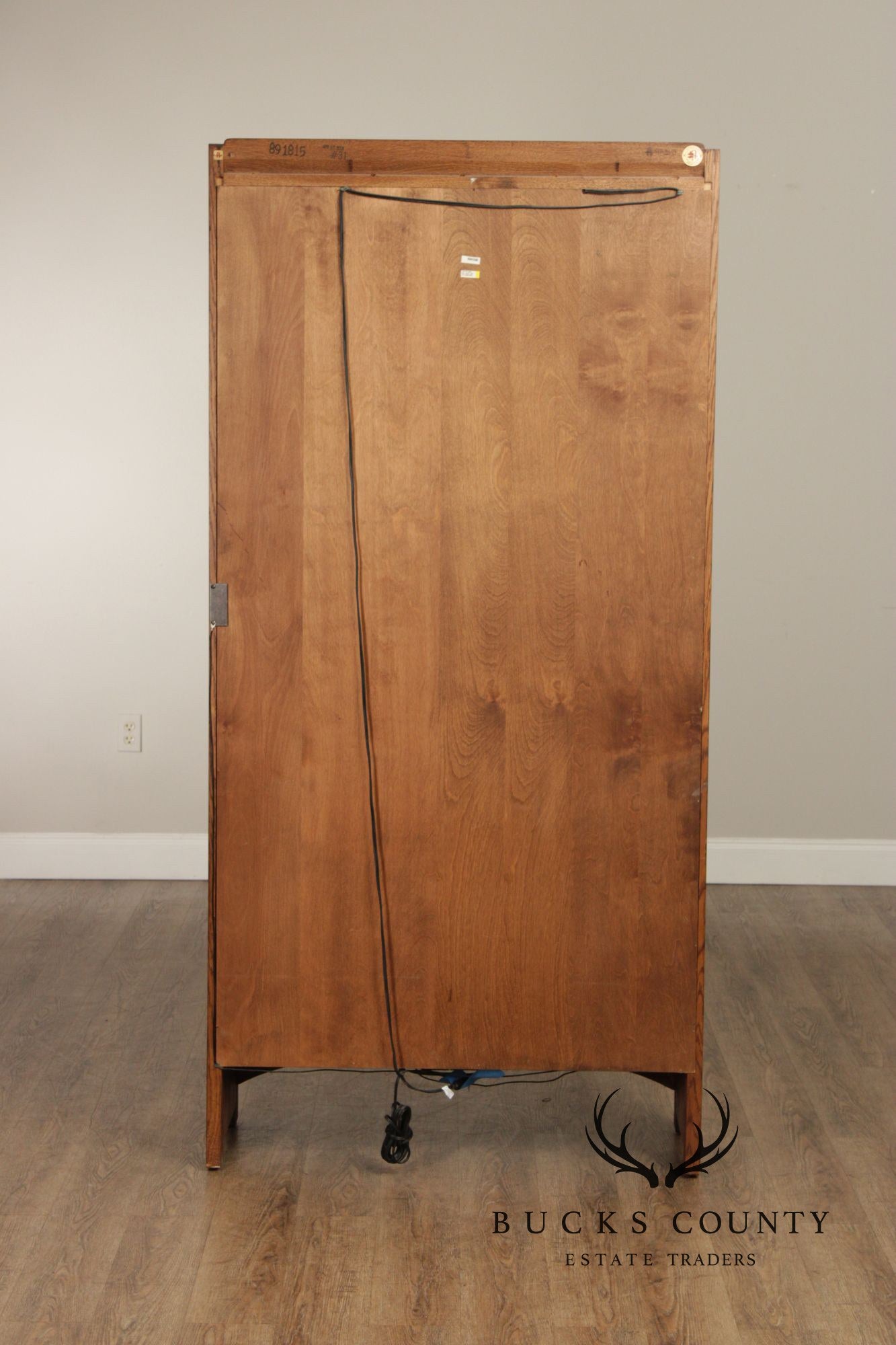Stickley Mission Collection Oak Display Cabinet