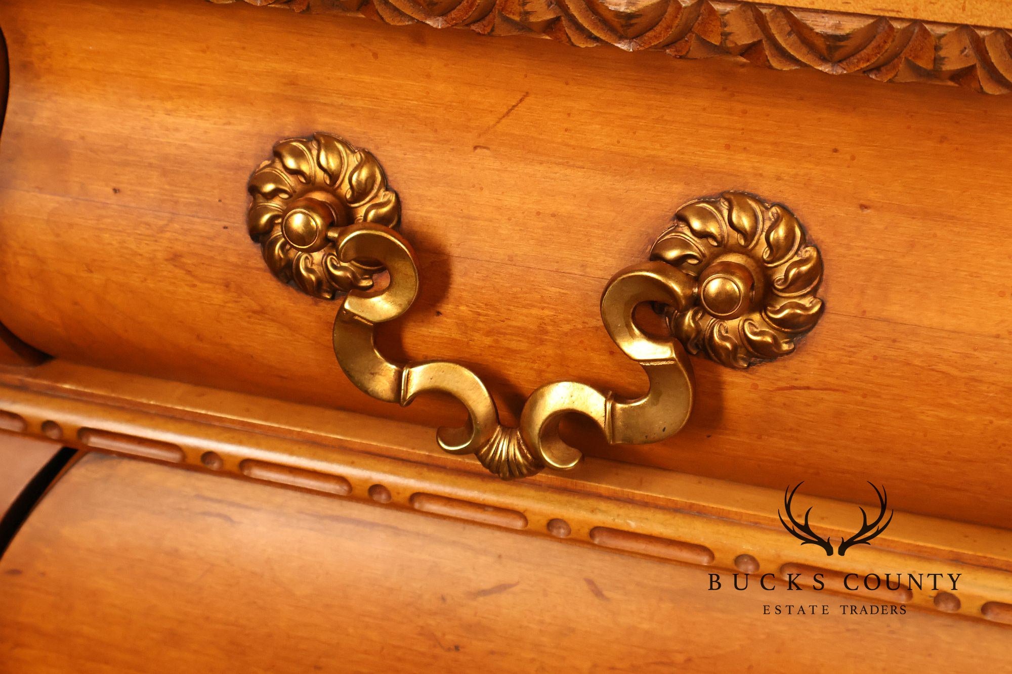 Century Furniture Baroque Style Marble Top Bombe Chest Of Drawersd