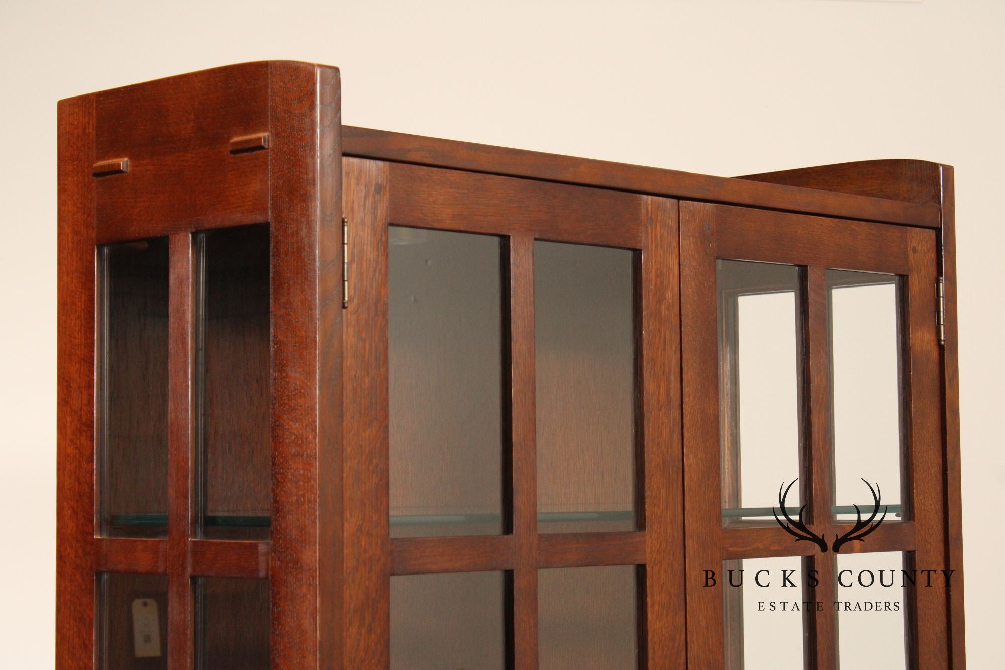 Stickley Mission Collection Oak Display Cabinet