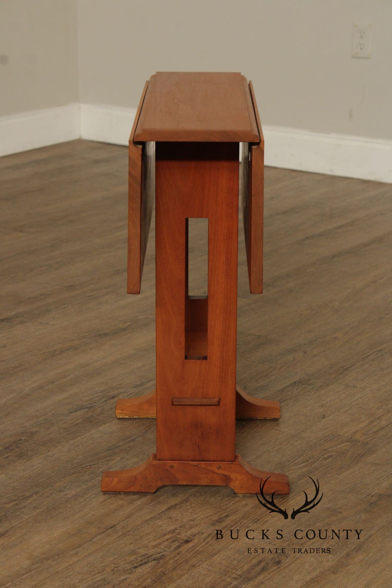 Stickley Mission Collection Cherry Drop Leaf Side Table