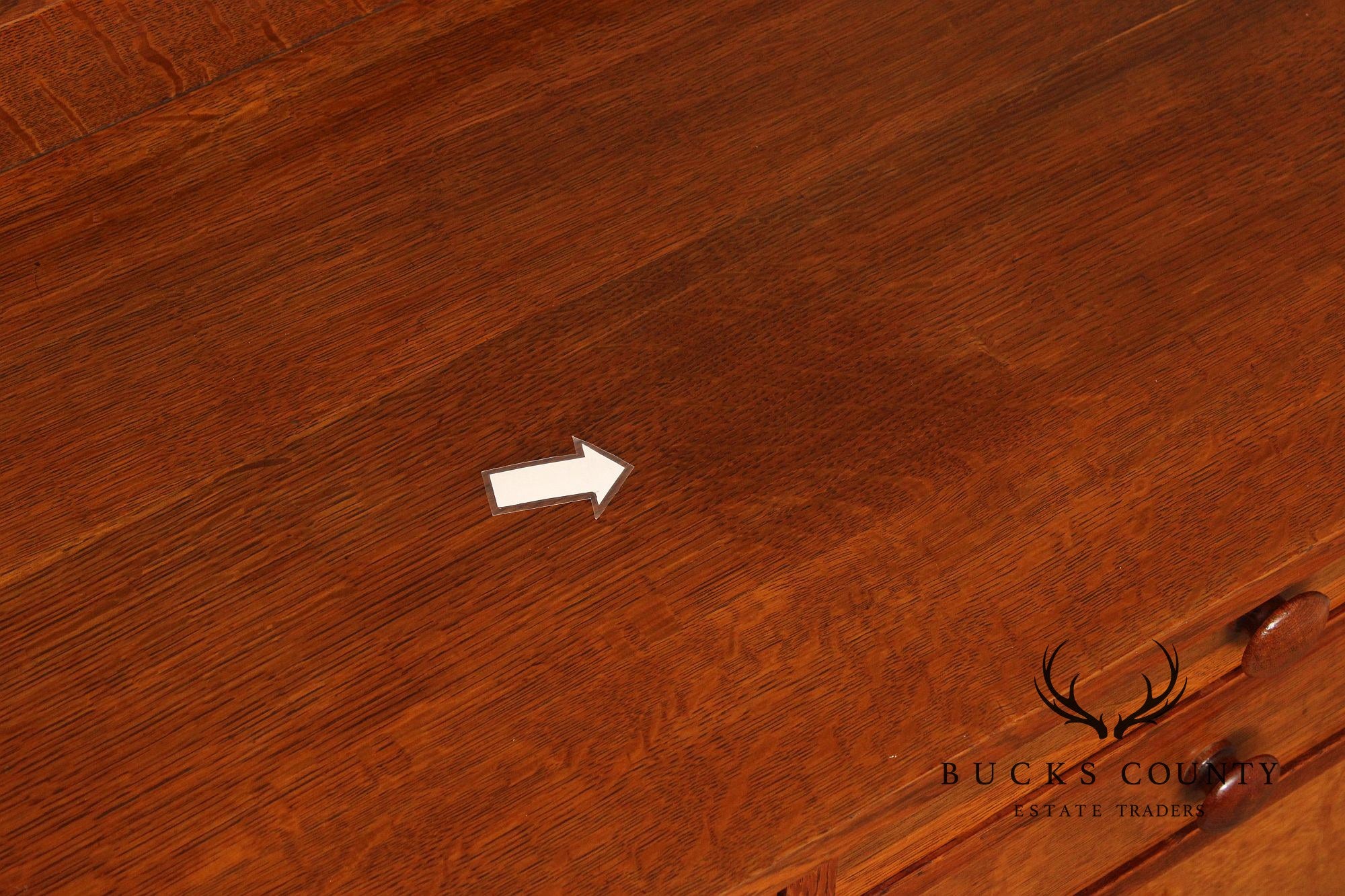 Antique L. & J.G. Stickley Mission Oak Tall Chest of Drawers