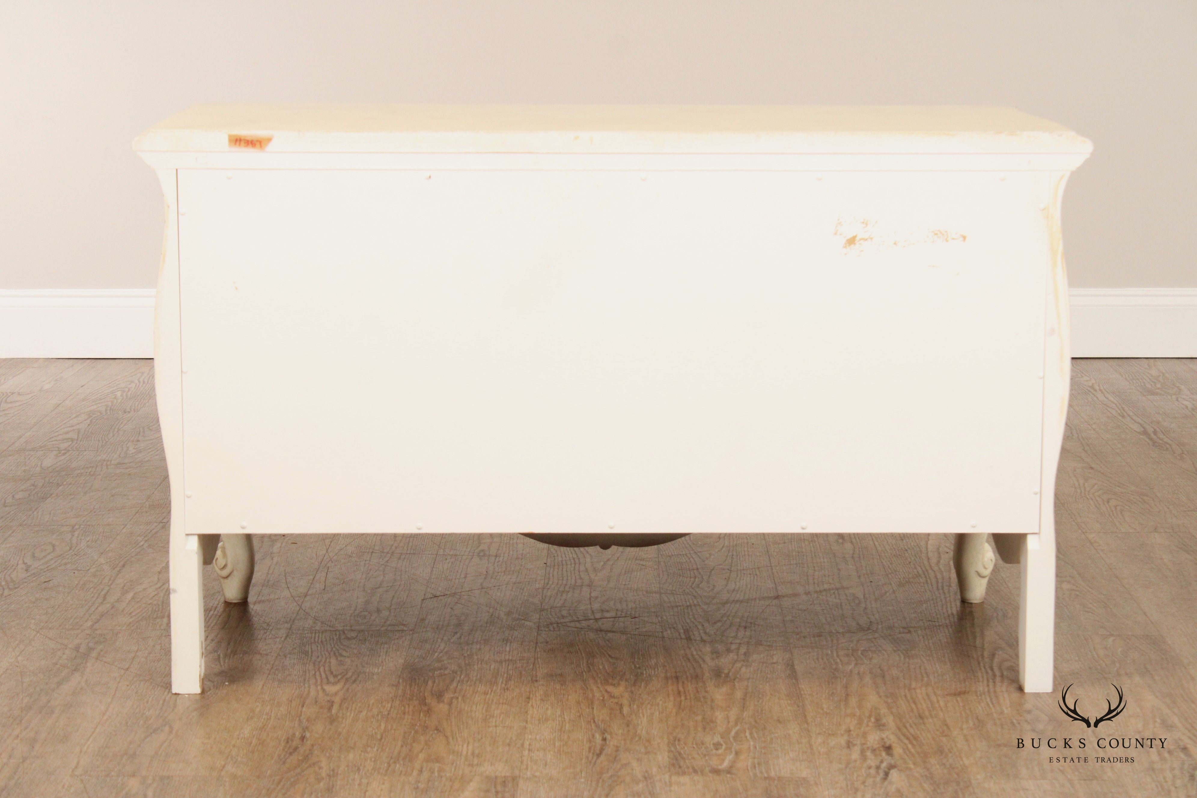 Union National French Provincial Style Pair of Painted Commodes