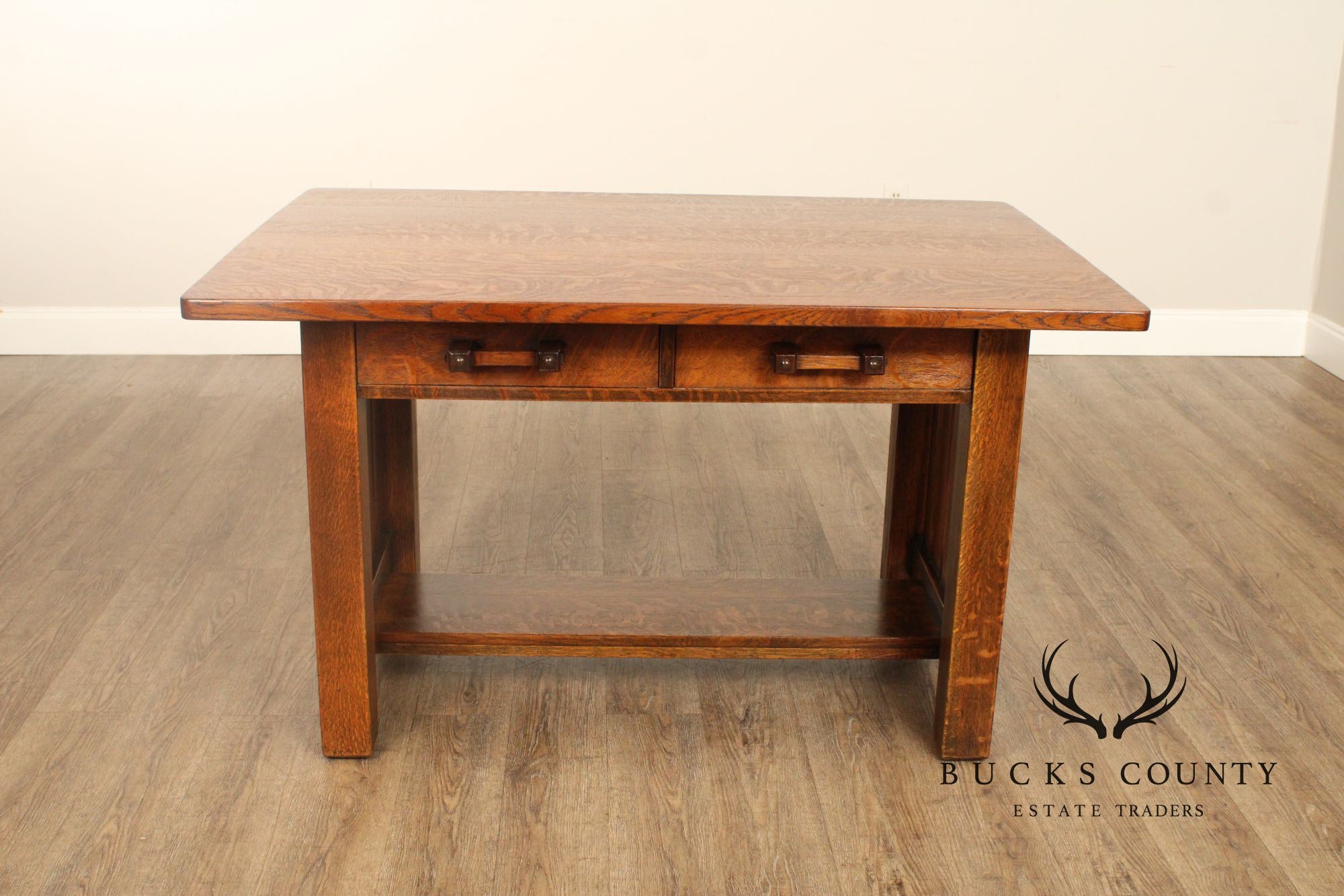 Limbert Antique Mission Oak Library Table