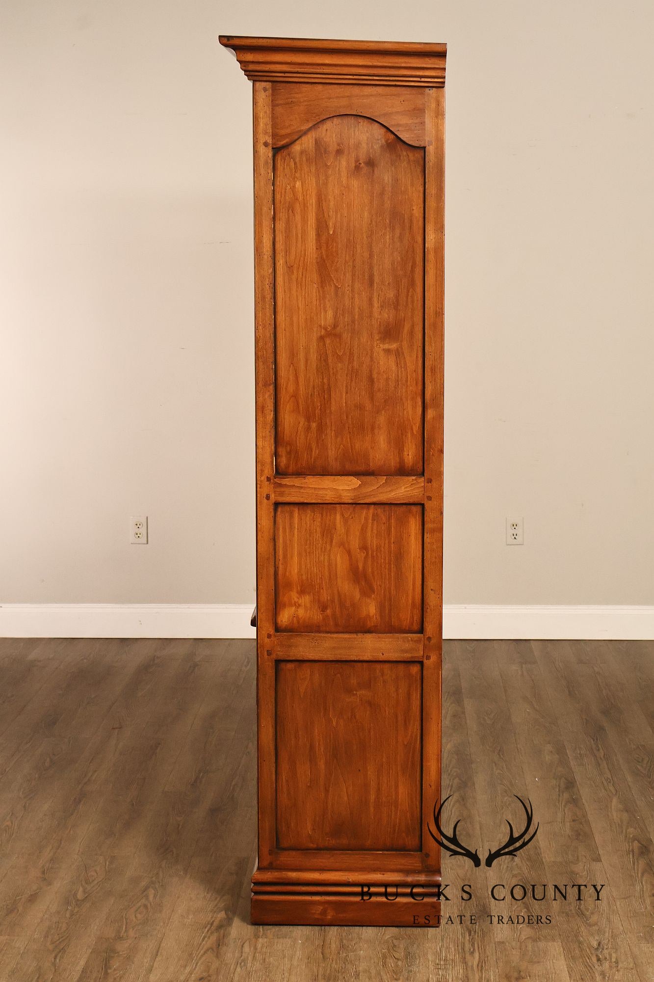 Guy Chaddock Furniture Pair Of Tall Open Bookcases With Two Door Cabinets