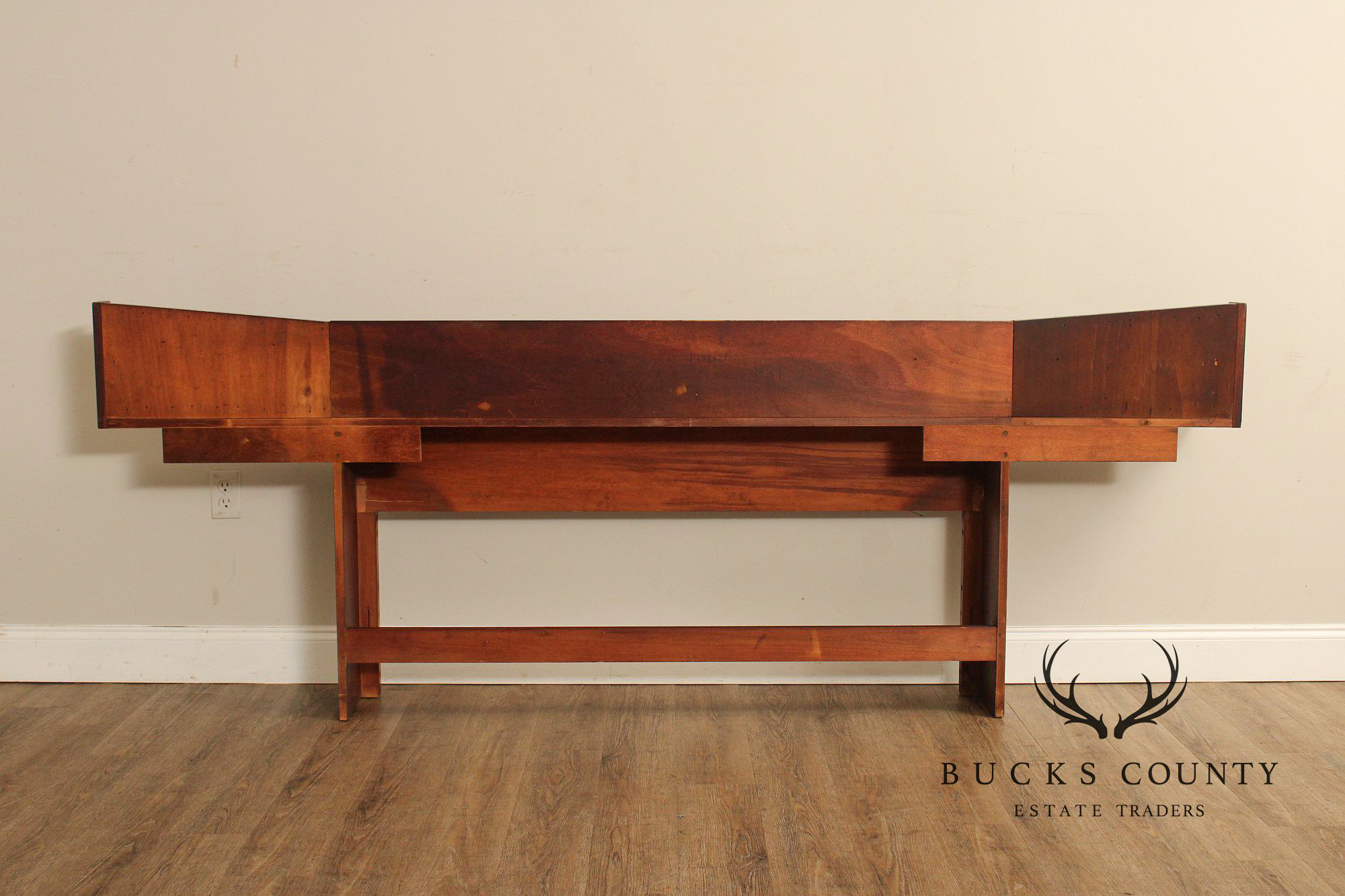 Mid Century Modern Walnut Extended Headboard