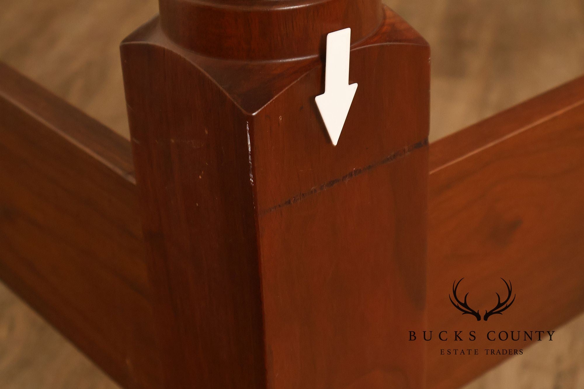 E.A. Clore & Sons Custom Walnut Queen Cannonball Bed