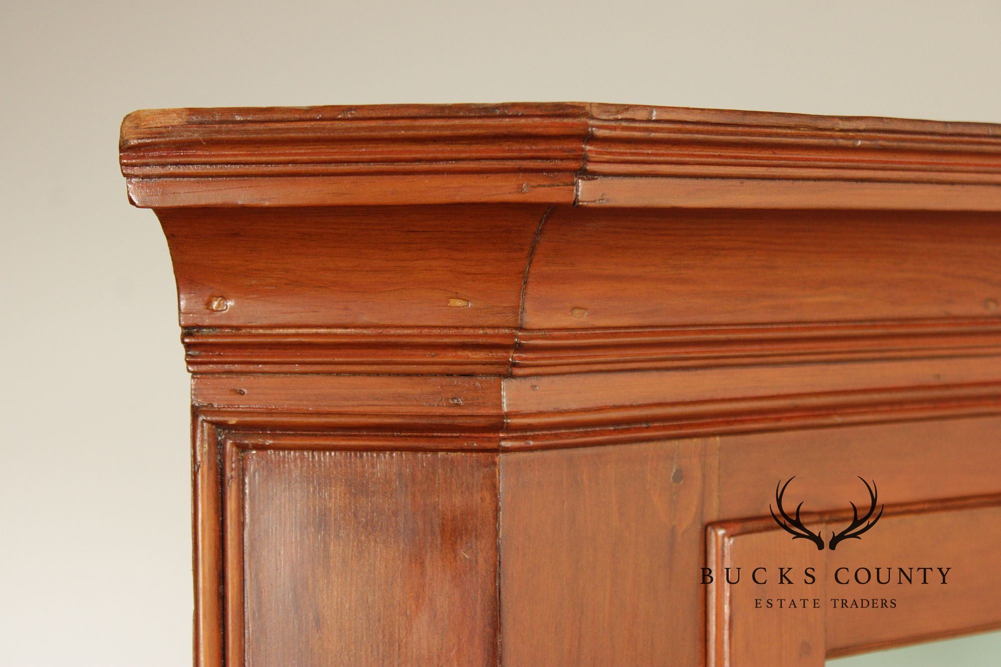 Antique Softwood Corner Cupboard