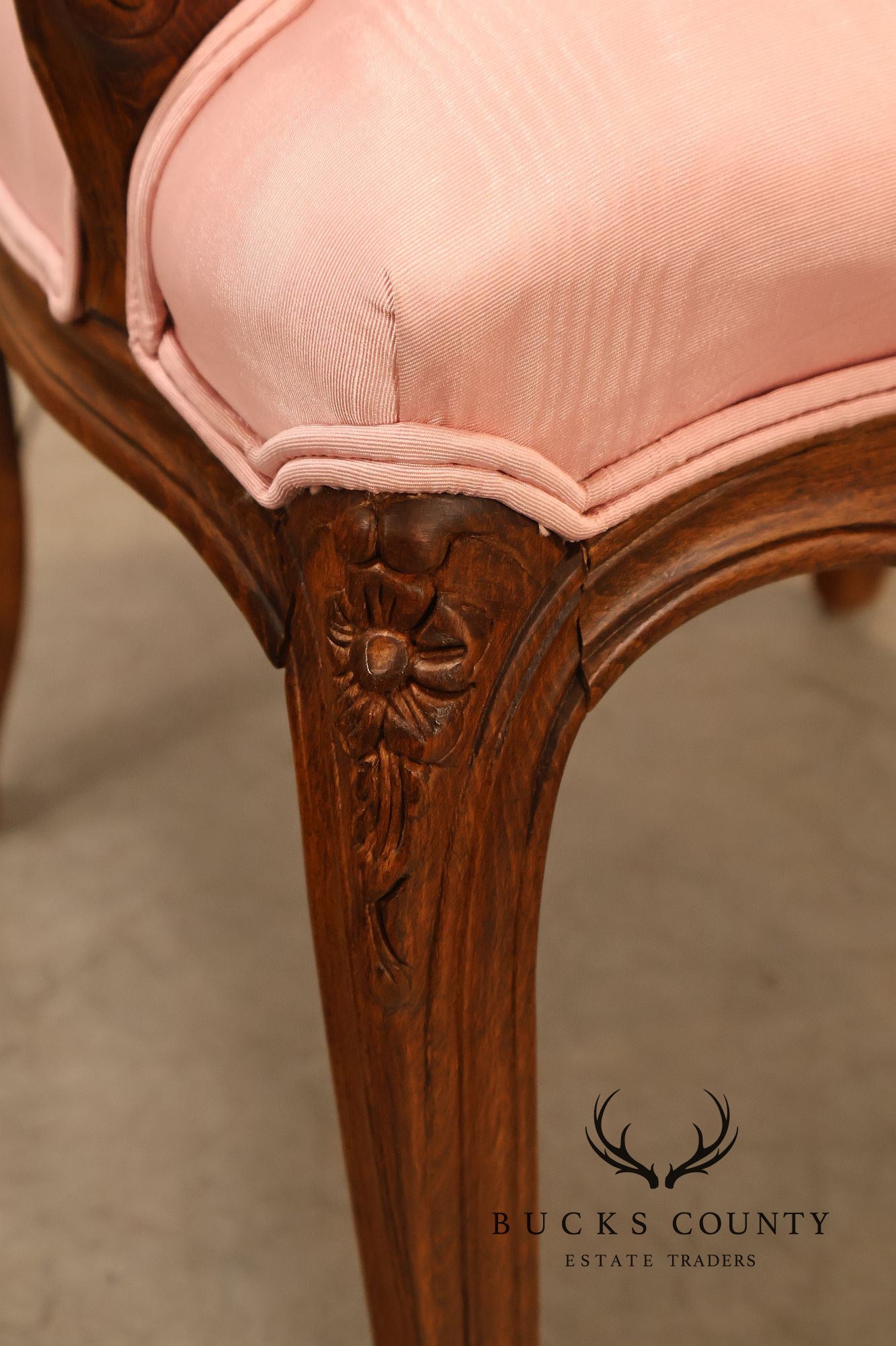 Ethan Allen French Louis XV Style Fauteuil Armchair