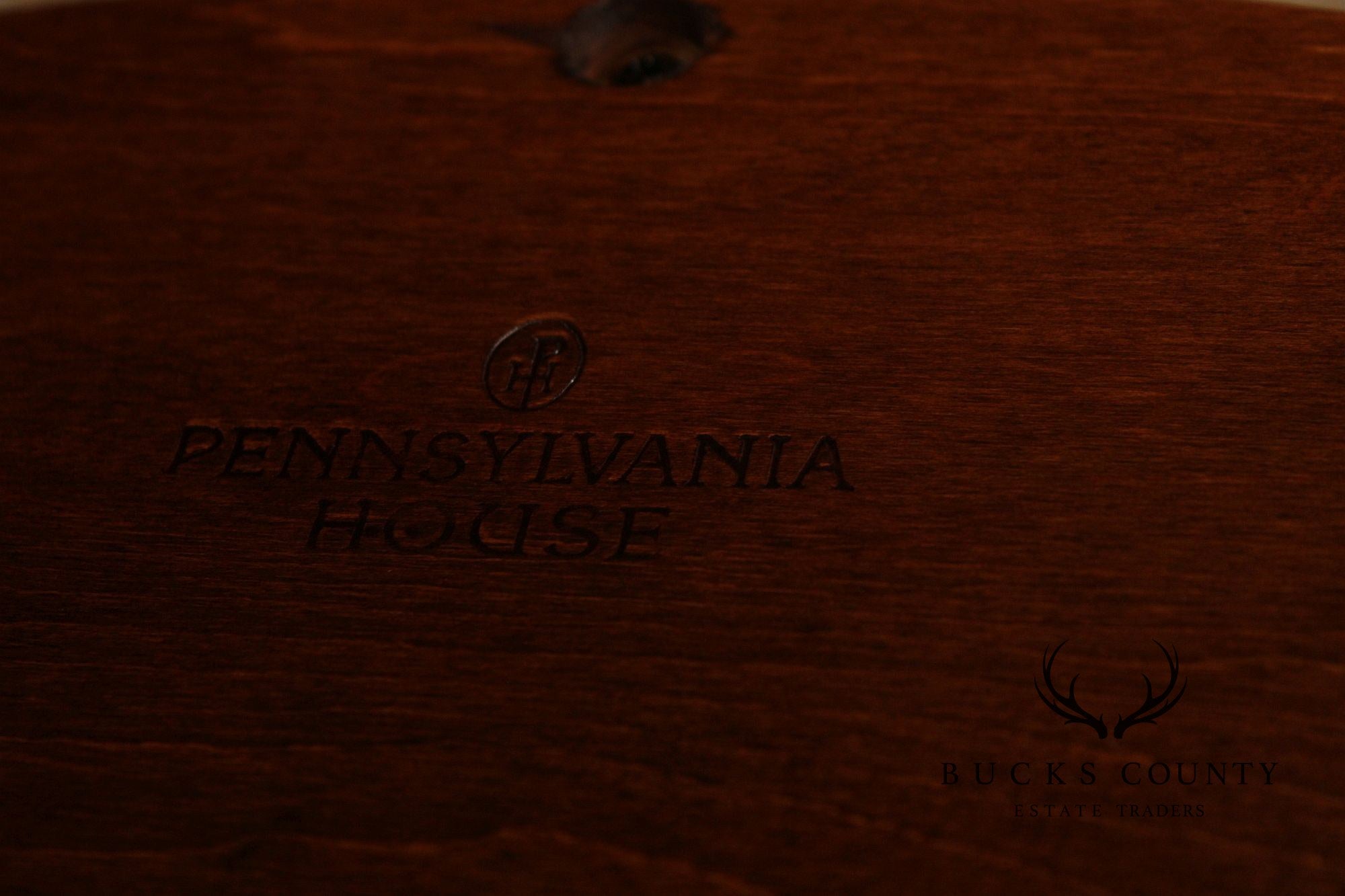 Pennsylvania House Chippendale Style Round Cherry Side Table