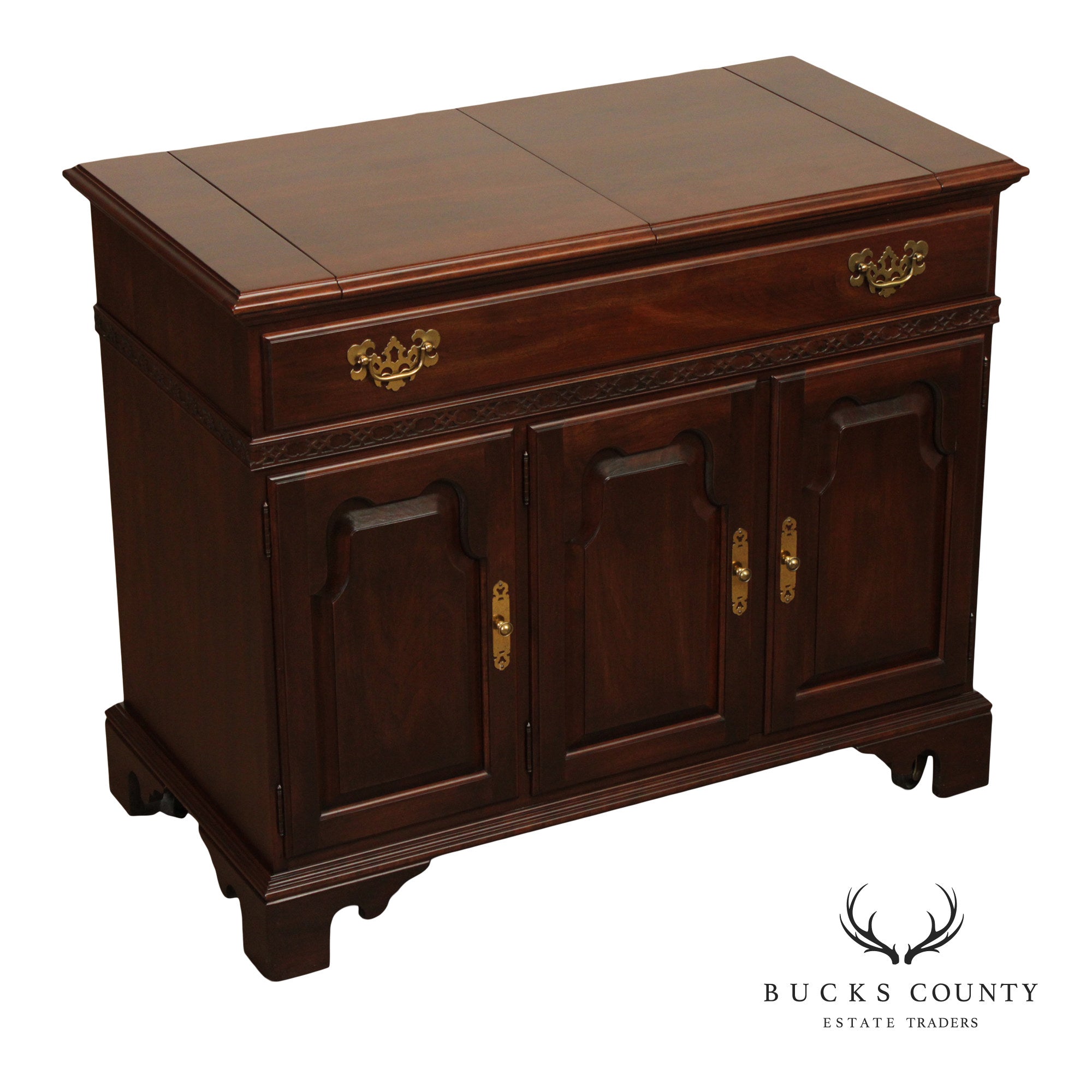 Ethan Allen Georgian Style Cherry Top Server
