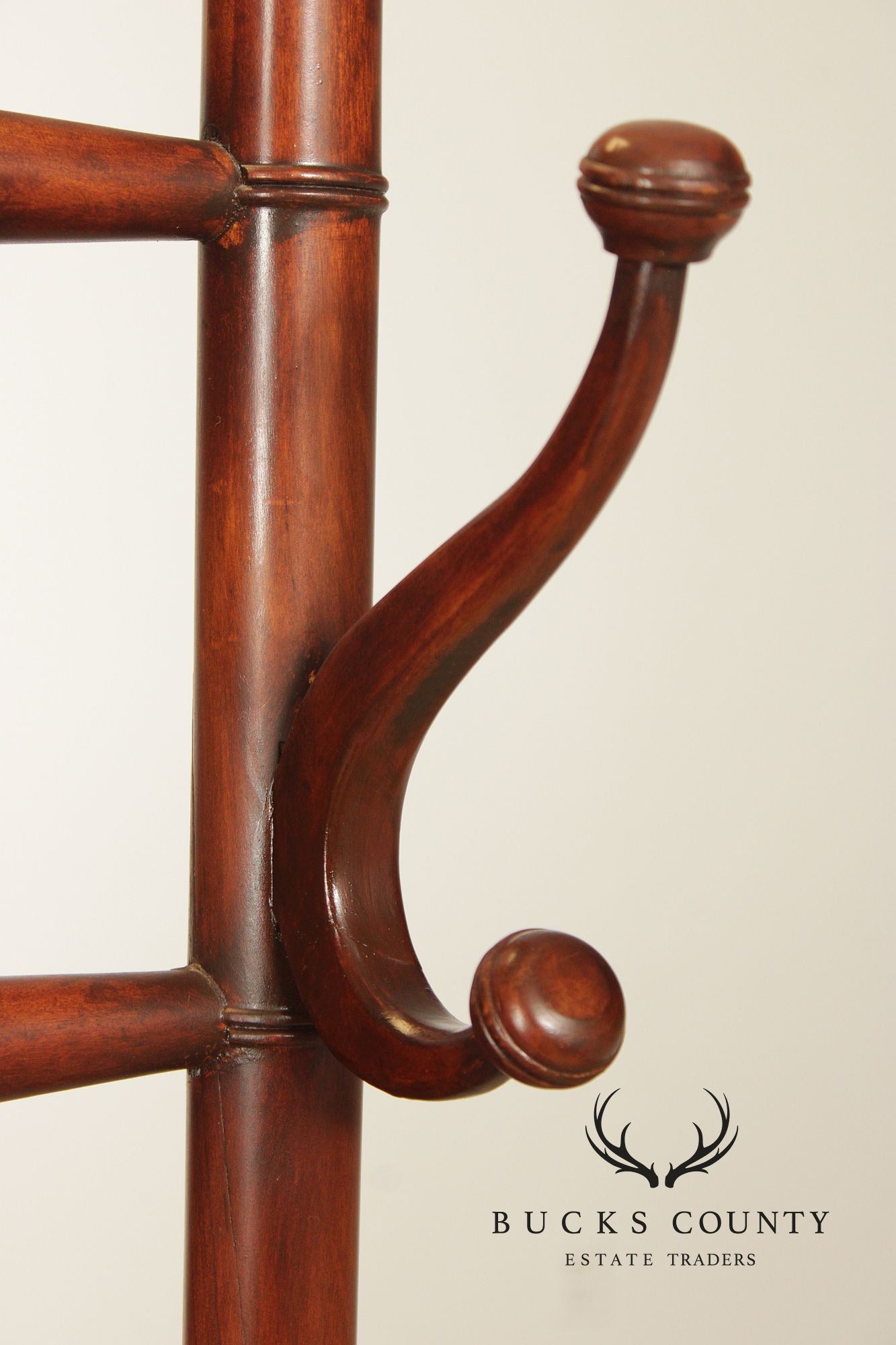 Aesthetic Movement Style Faux Bamboo Hall Tree