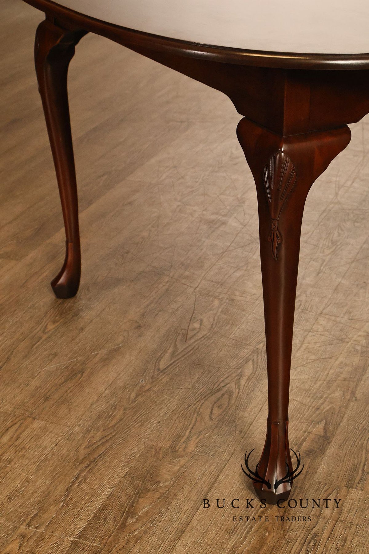 Harden Queen Anne Style Cherry Extension Dining Table