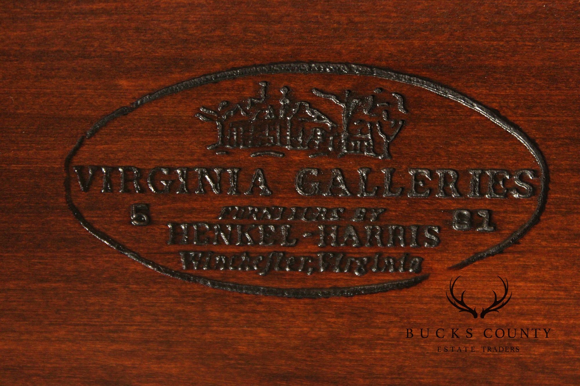 Henkel Harris Virginia Galleries Genuine Mahogany Queen Size Four Poster Bed