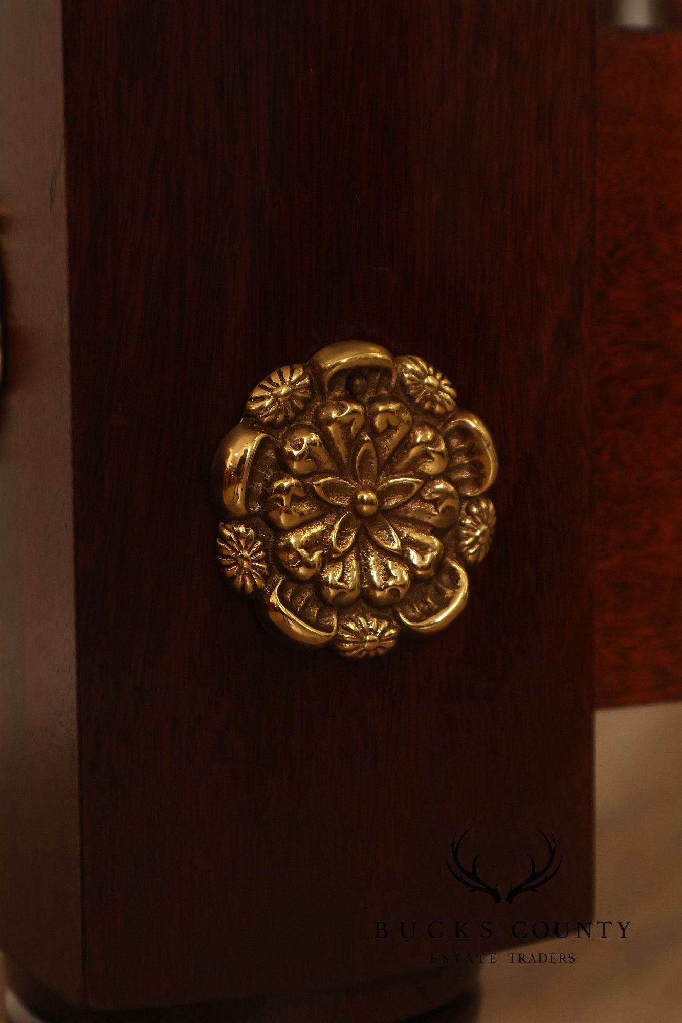 Henkel Harris Carved Mahogany Queen Poster Bed