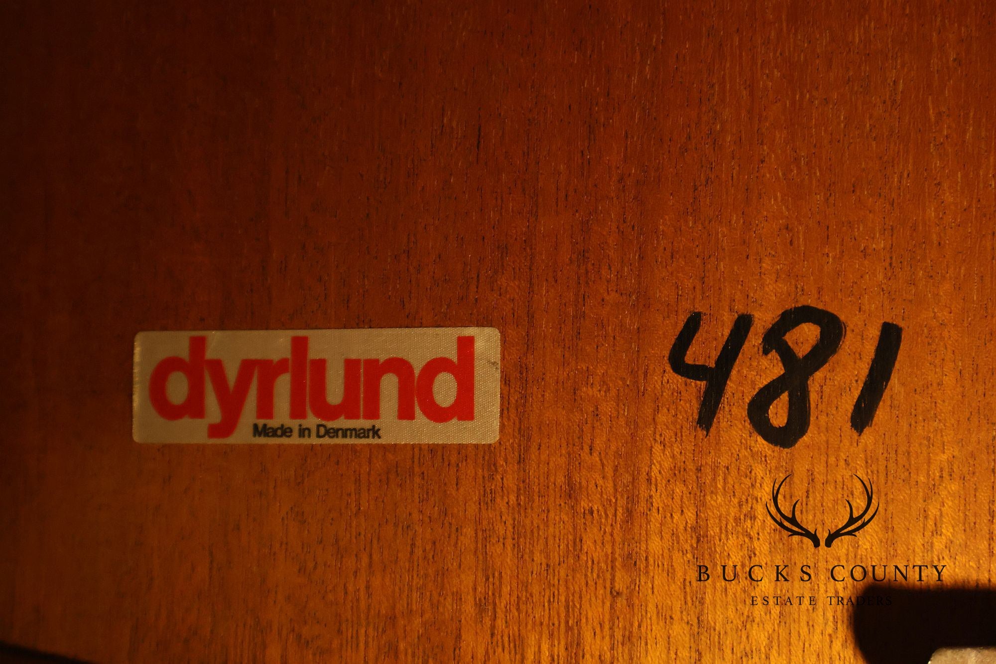 Dyrlund Danish Modern Teak Oval Extension Dining Table