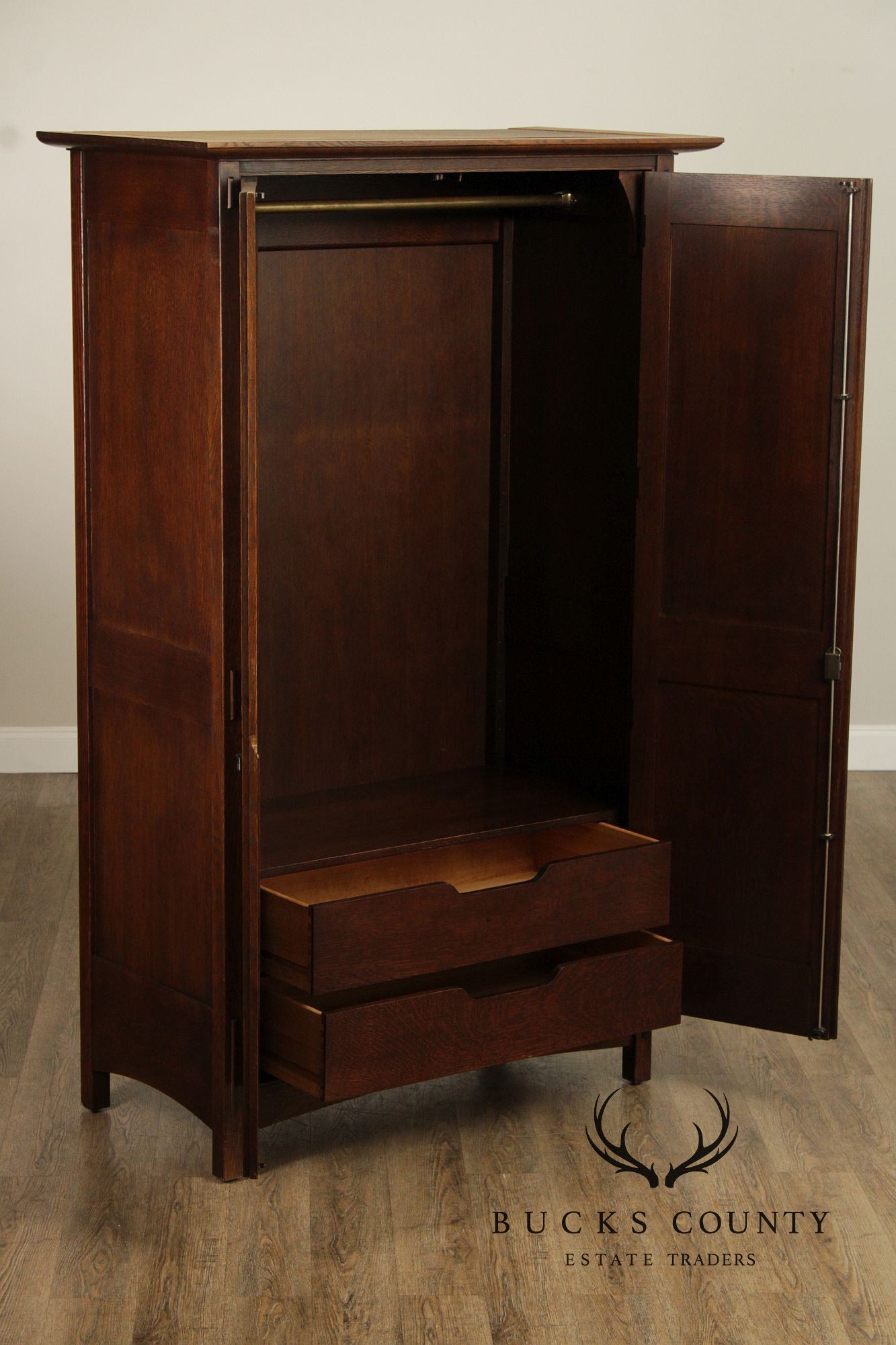 Stickley Mission Collection Oak Wardrobe Armoire