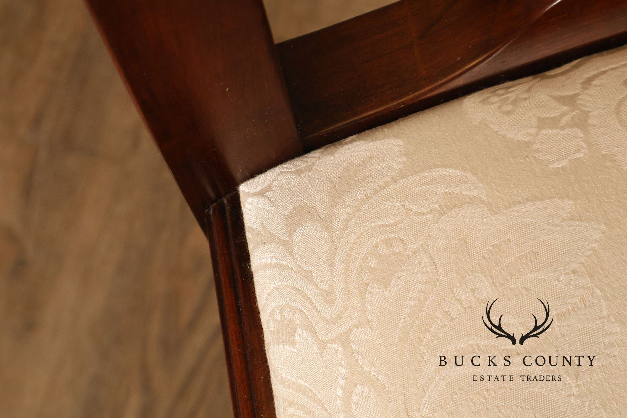 Henkel Harris Queen Anne Style Cherry Armchair
