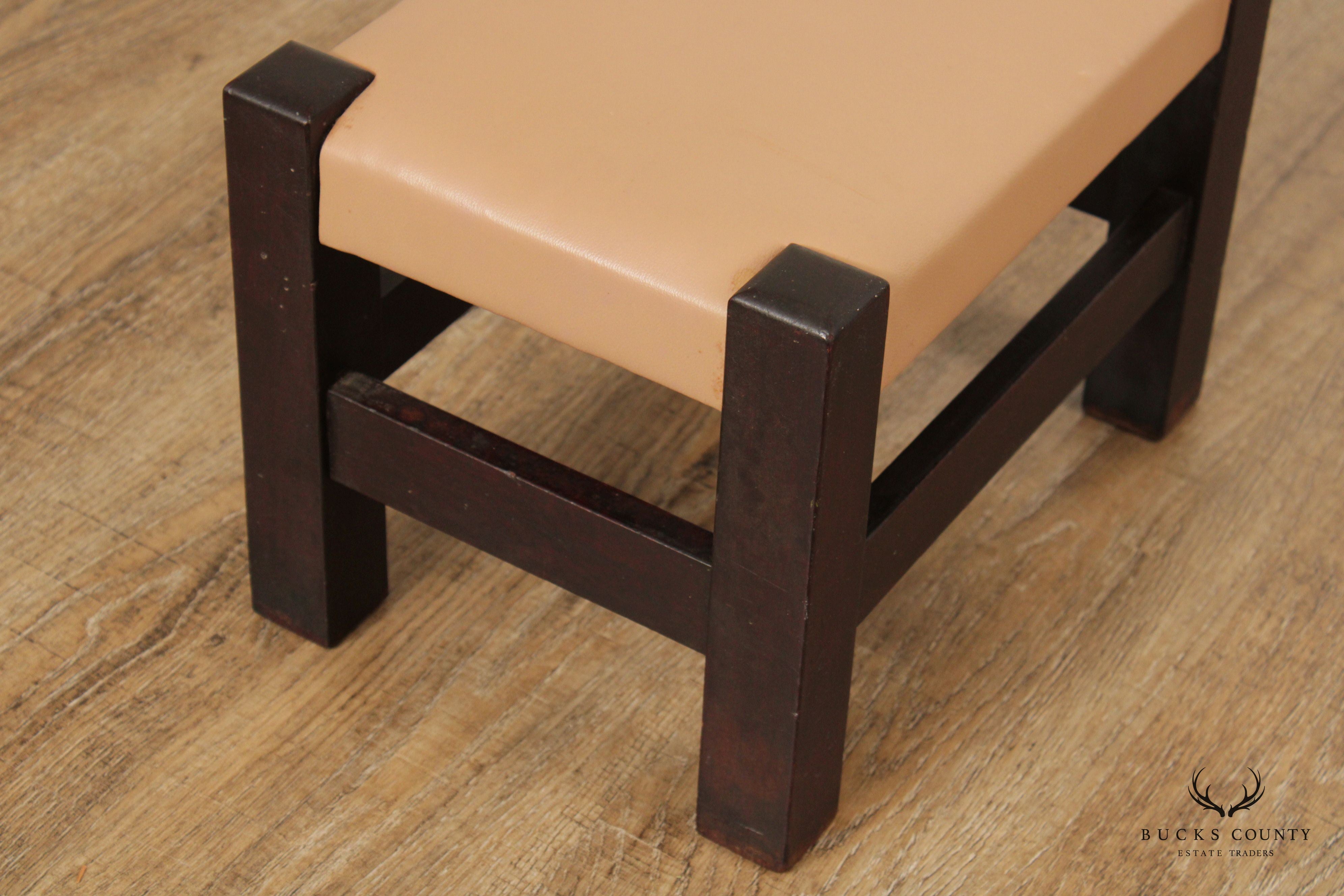 Frank S. Harden Co. Antique Mission Footstool