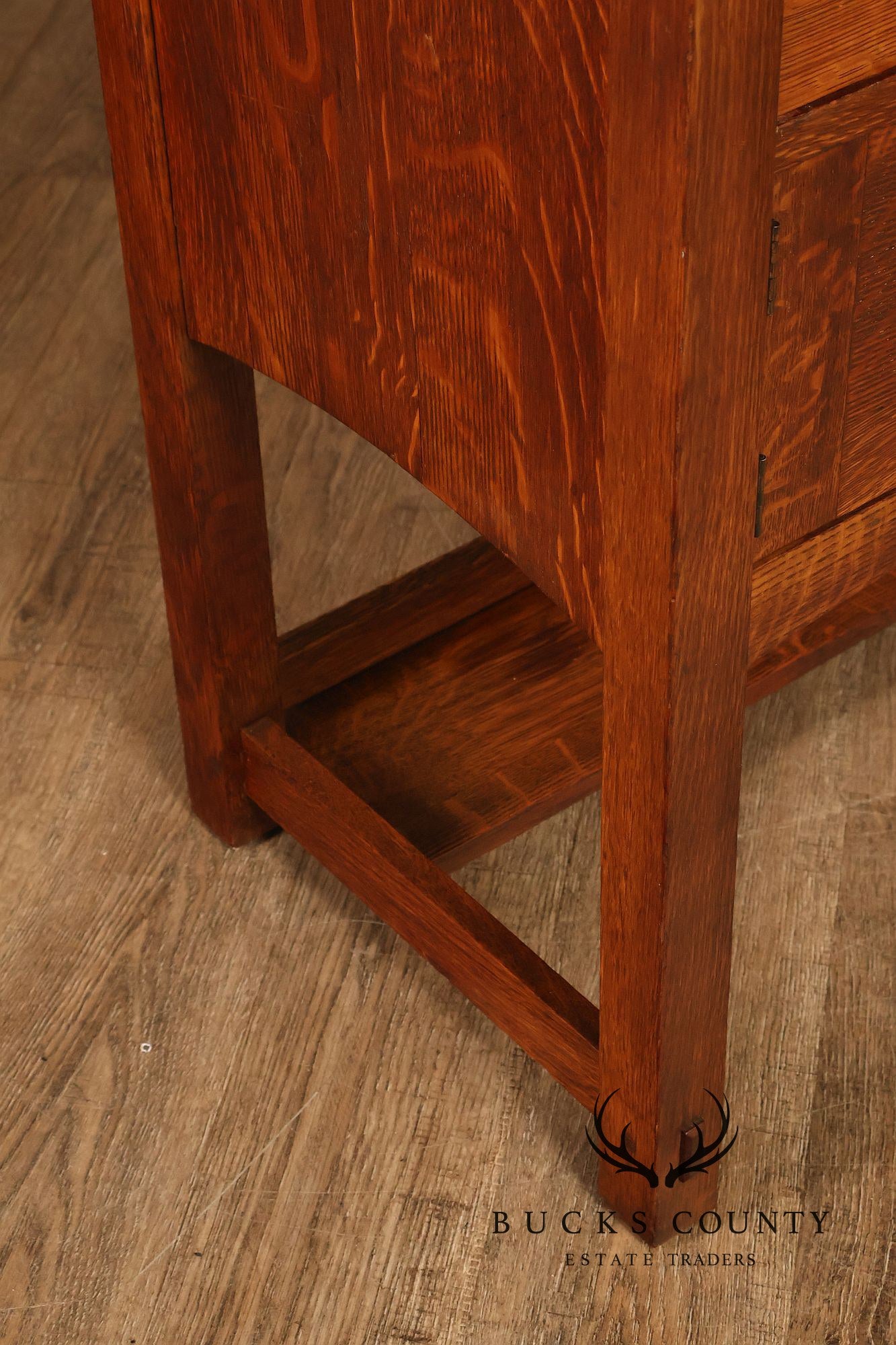 Limbert Arts And Crafts Antique Oak Slant Drop Front Writing Desk