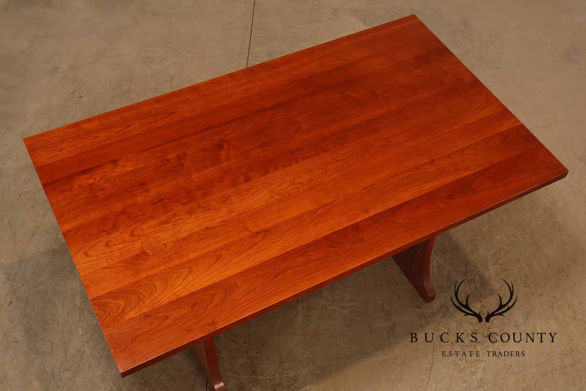 Stickley Mission Collection Cherry Trestle Extension Dining Table