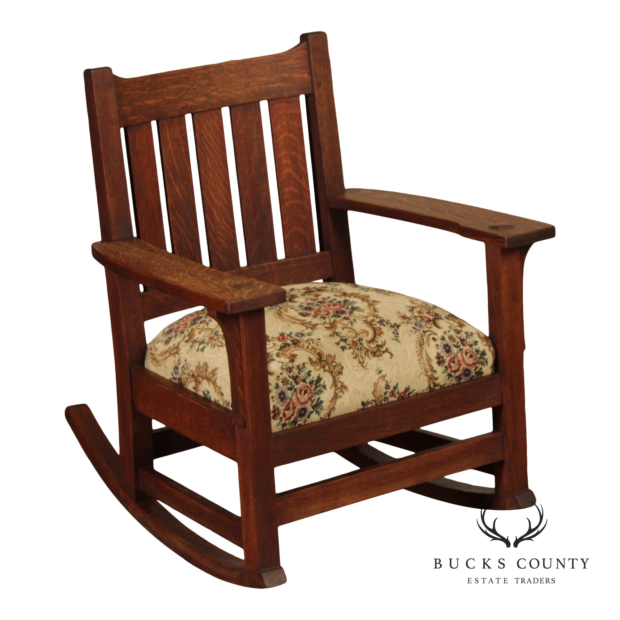 L.&J. G. Stickley Antique Mission Oak Rocker