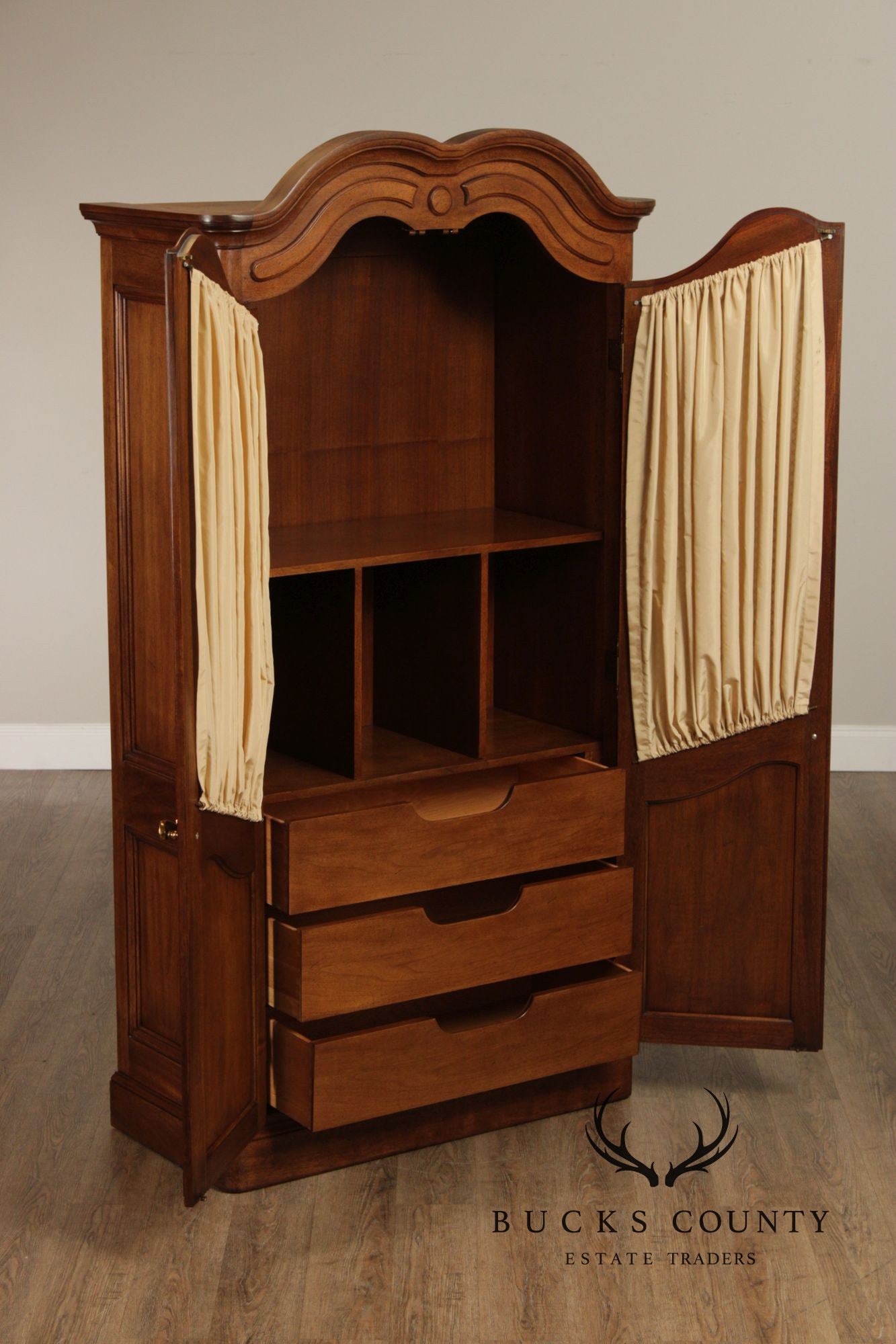 John Stuart French Louis XVI Style Pair of Vintage Armoires