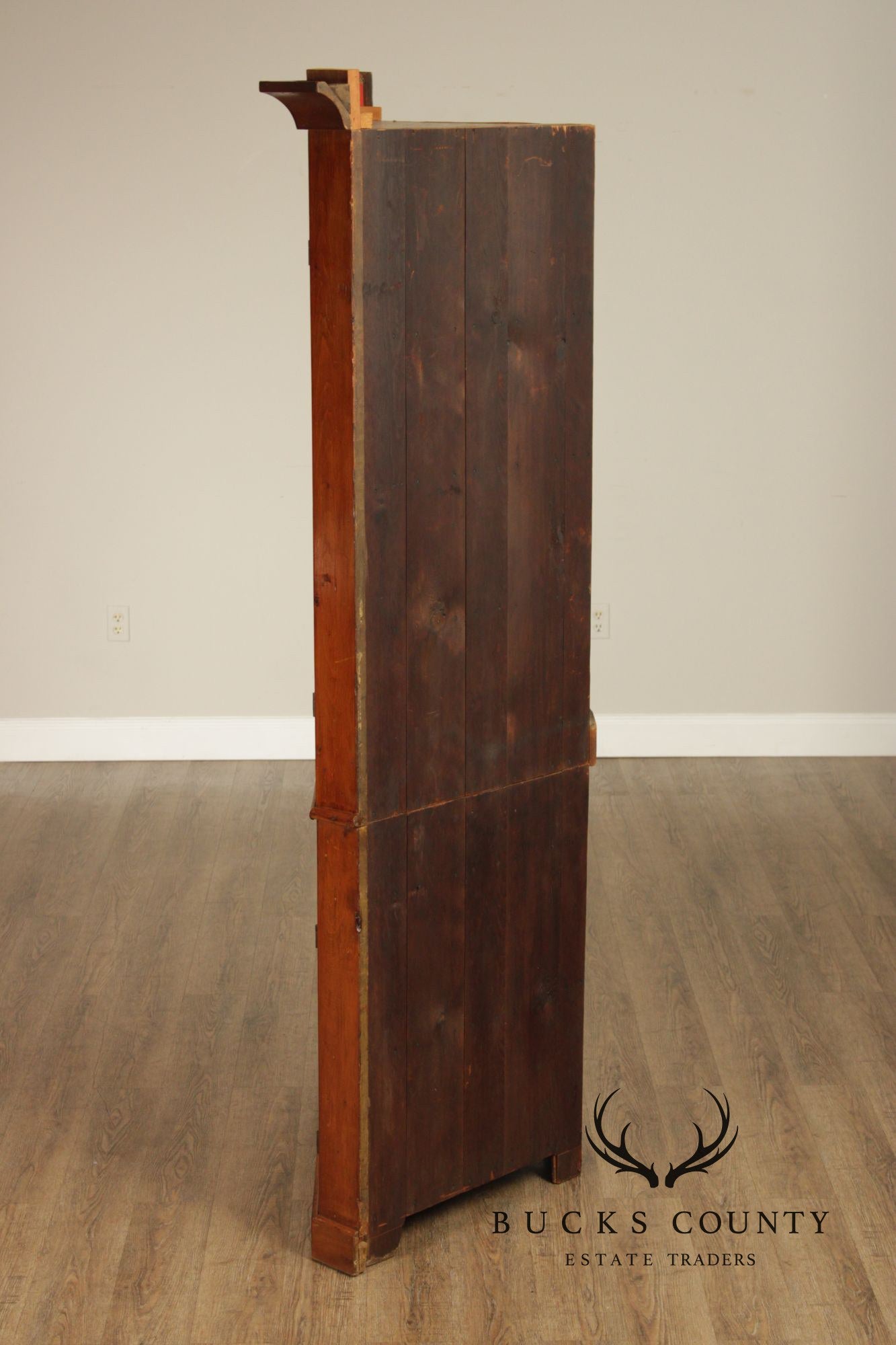 Antique American Pine Corner Cabinet