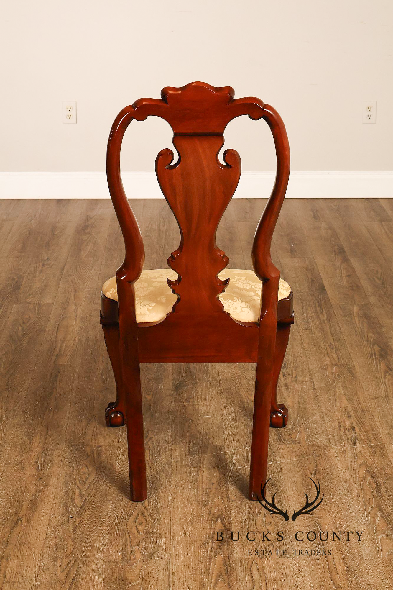 Kindel Winterthur Collection Set of Four Carved Dining Chairs