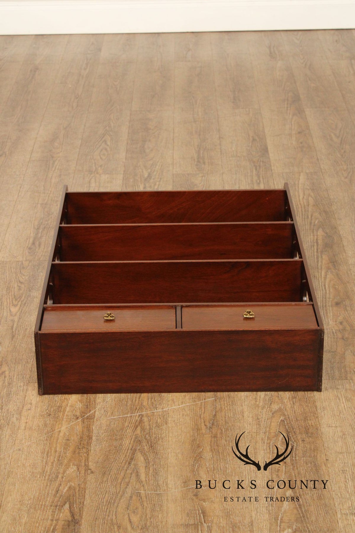 Chippendale Style Mahogany Wall-Hanging Display Shelf