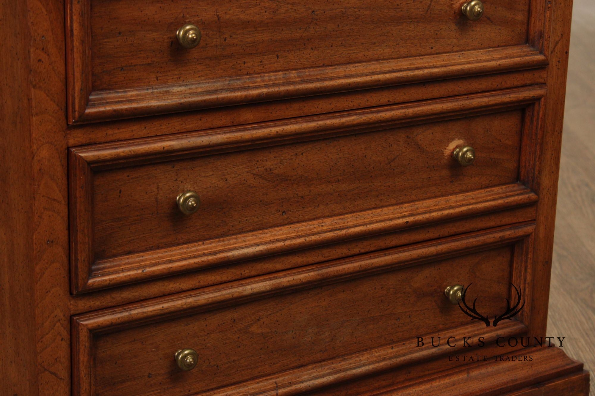 John Stuart Vintage Pair of Walnut Nightstands