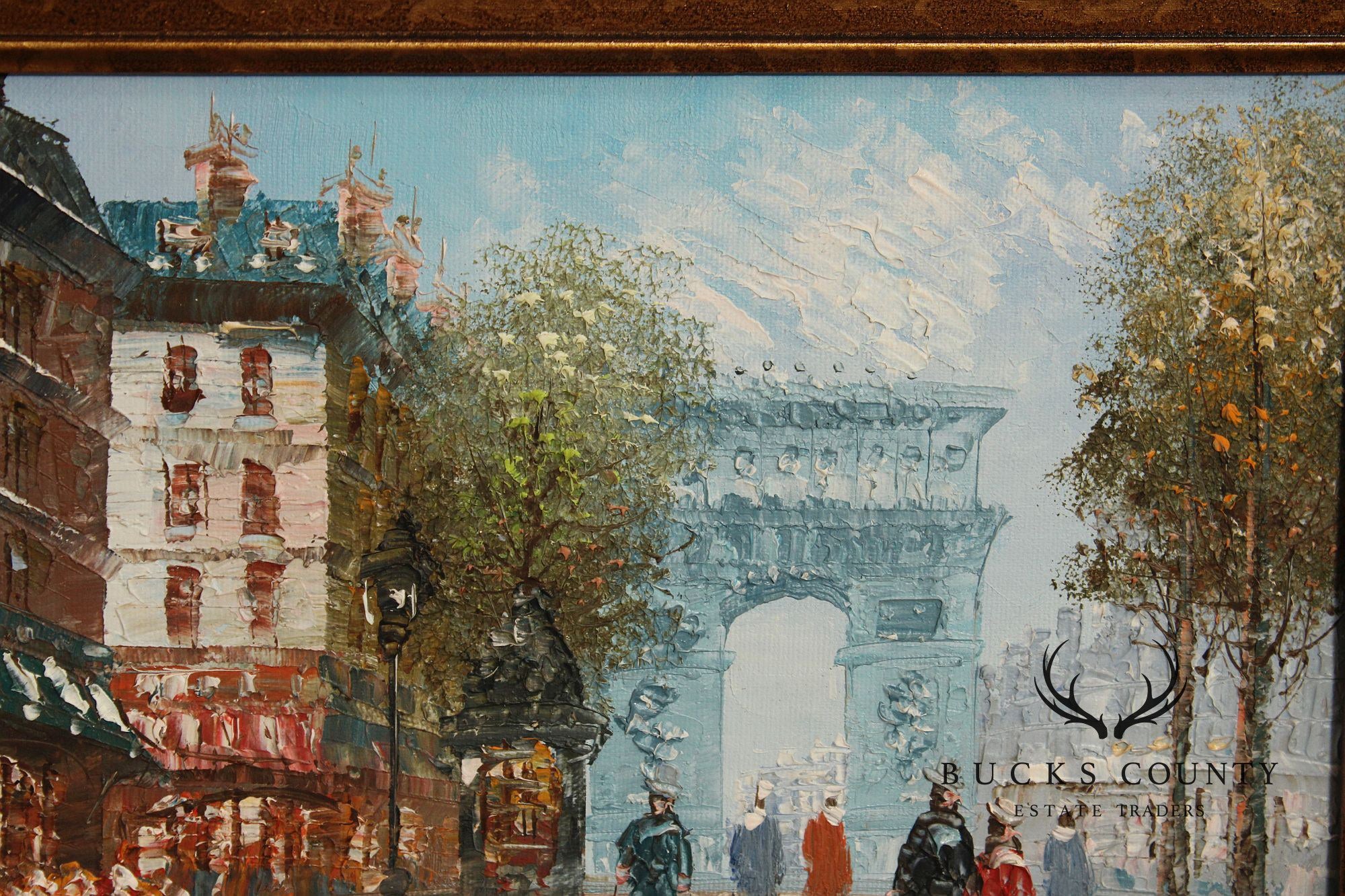 Caroline Burnett Impressionist Painting, Arc De Triomphe