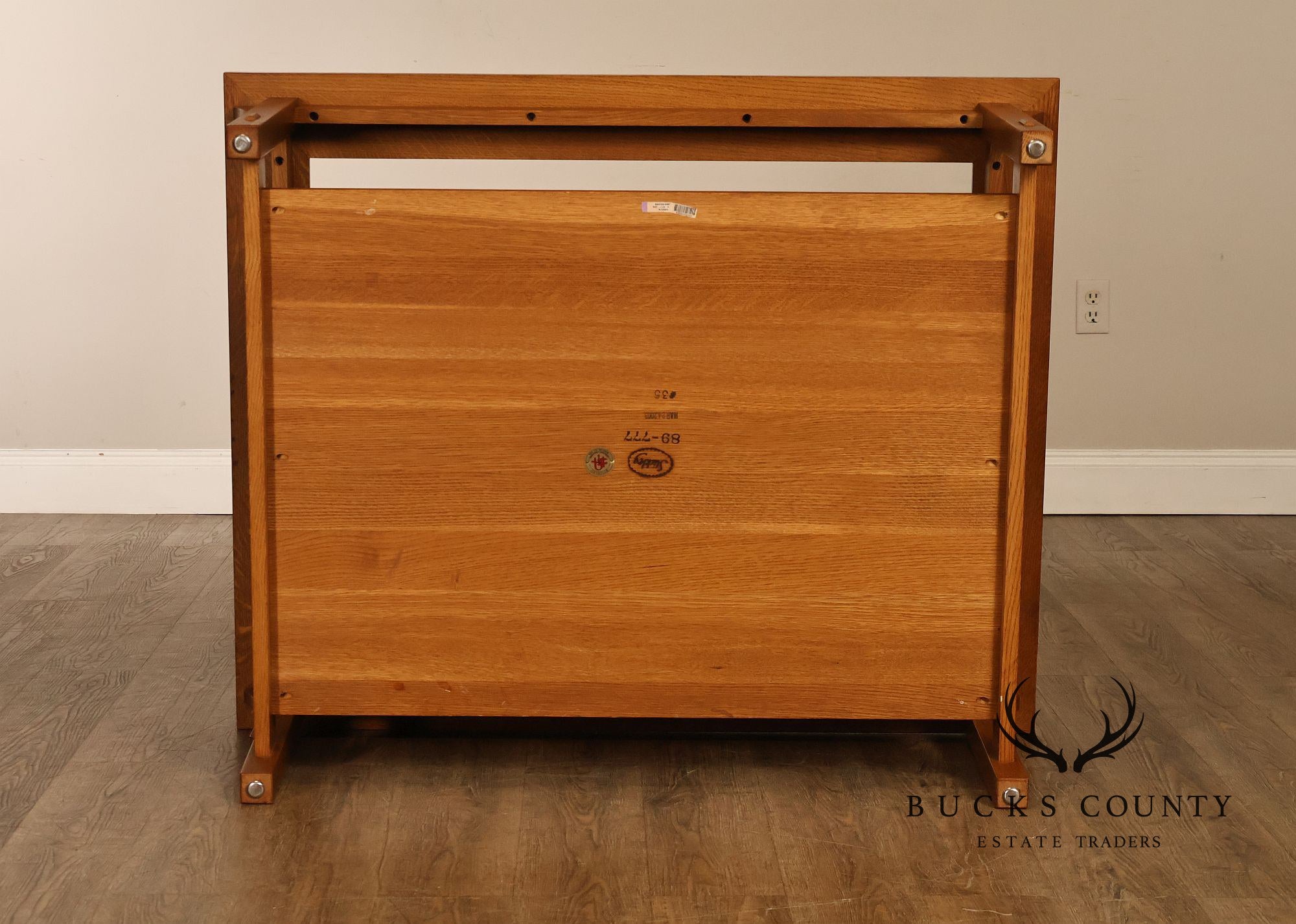 Stickley Mission Collection Glass Top Oak Cocktail Table