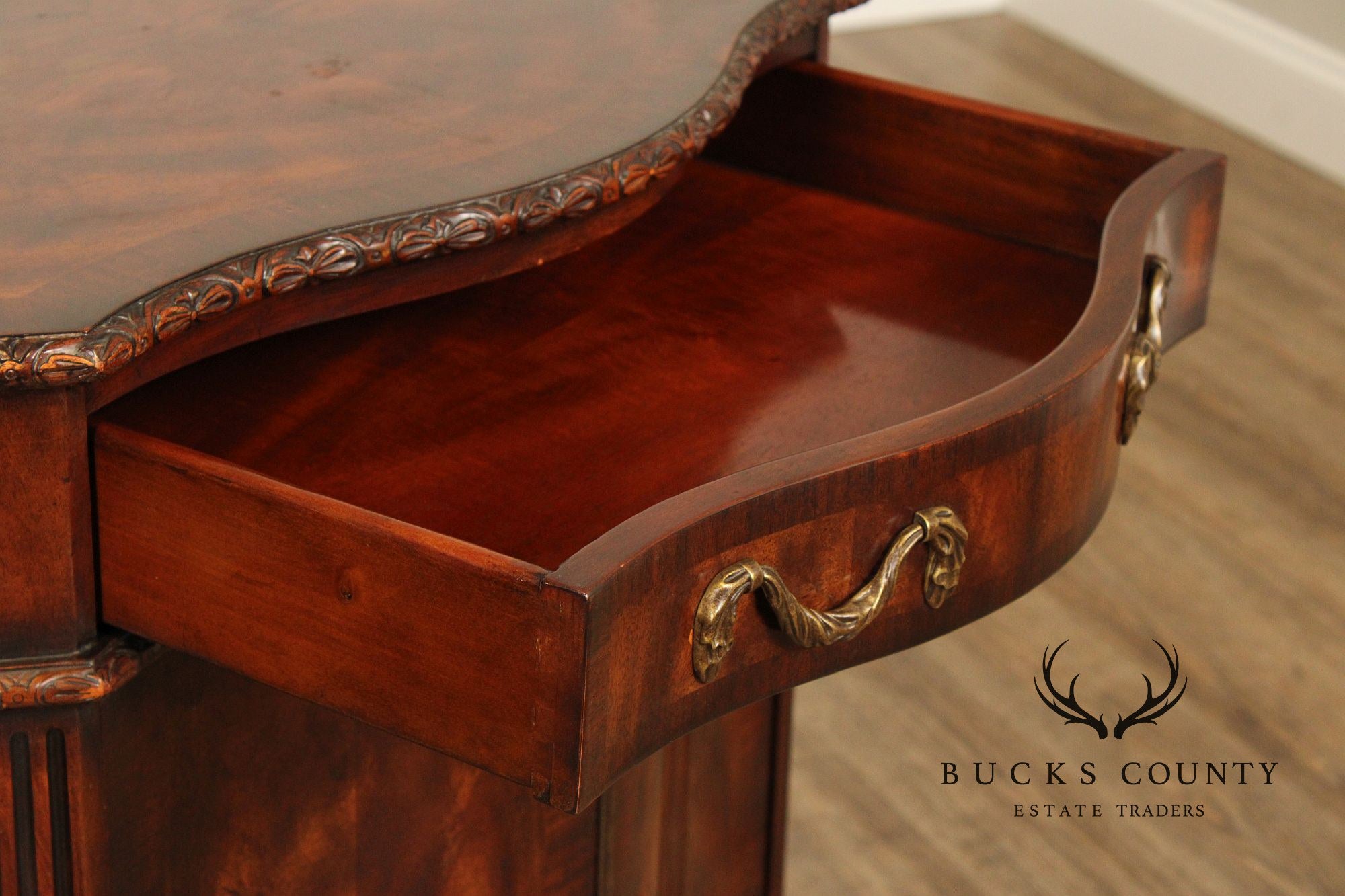 Theodore Alexander Regency Style Mahogany Cabinet