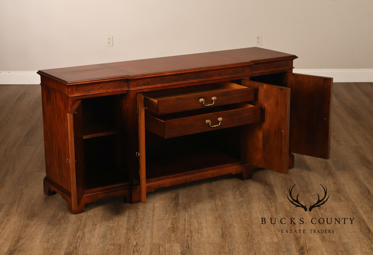 Century Furniture Georgian Style Mahogany Four-Door Buffet Sideboard