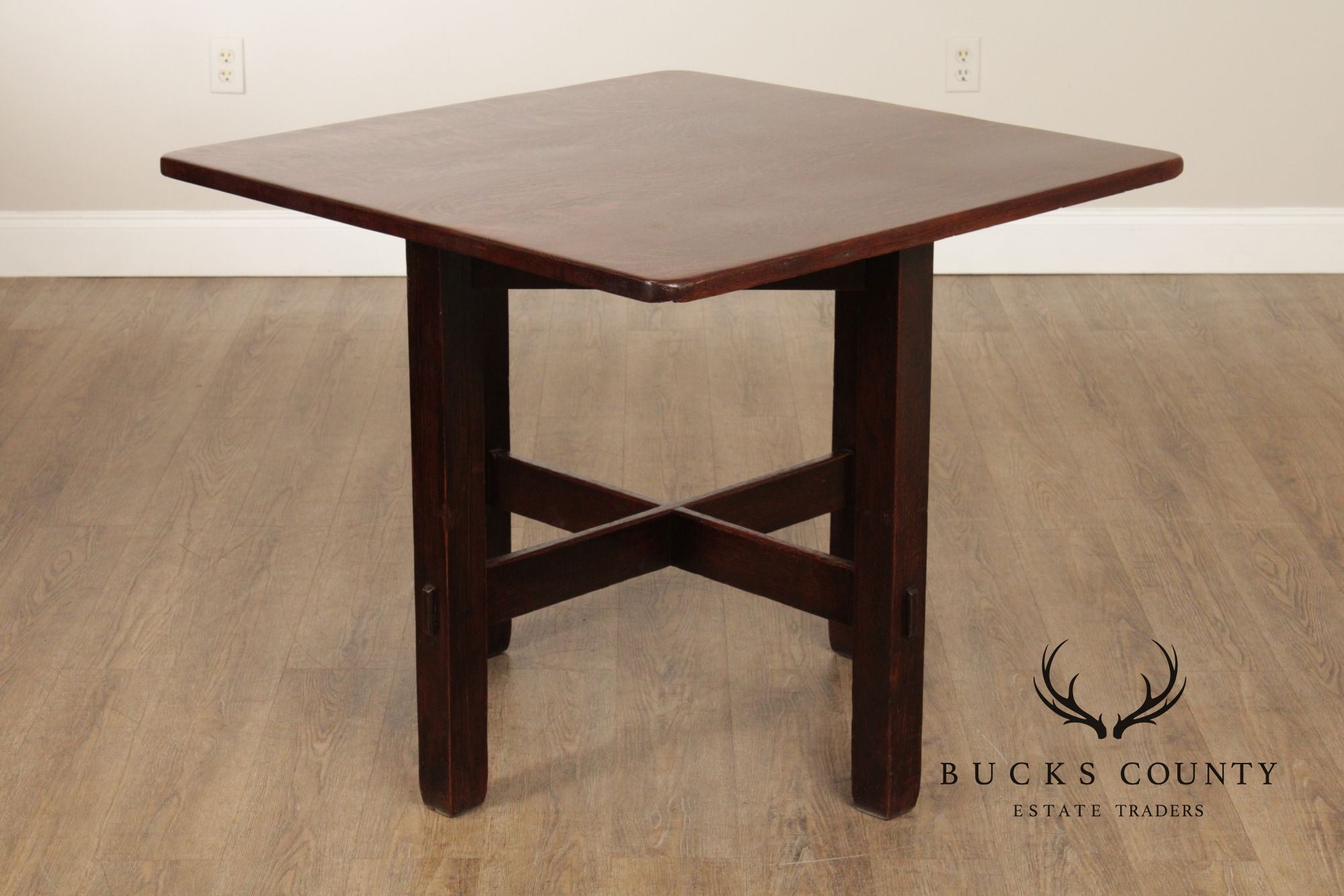 Stickley Brothers Antique Mission Oak Game Table