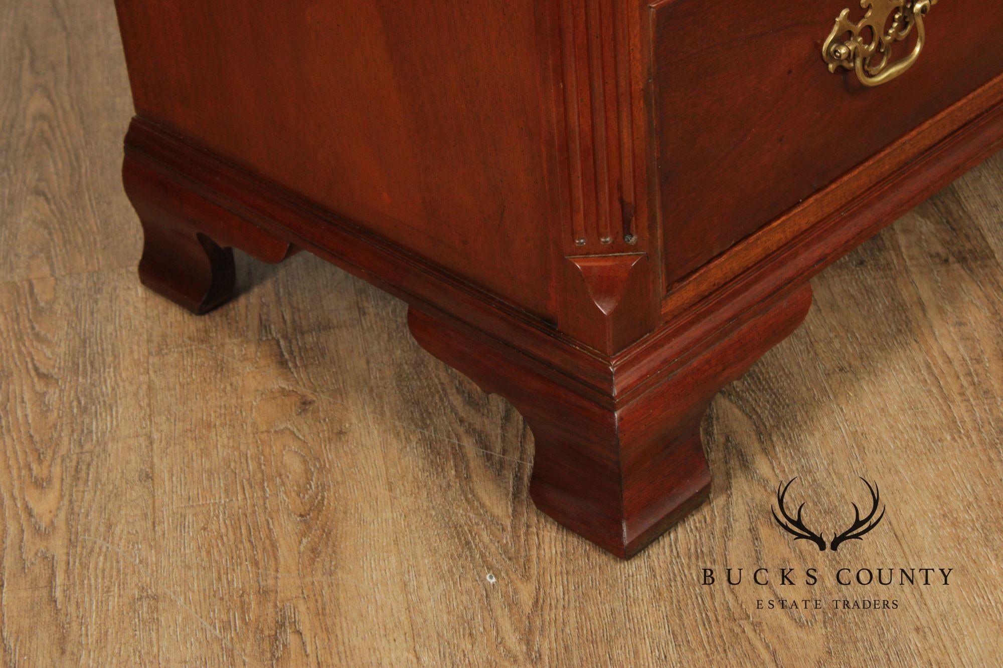 Baker Chippendale Style Mahogany Triple Dresser