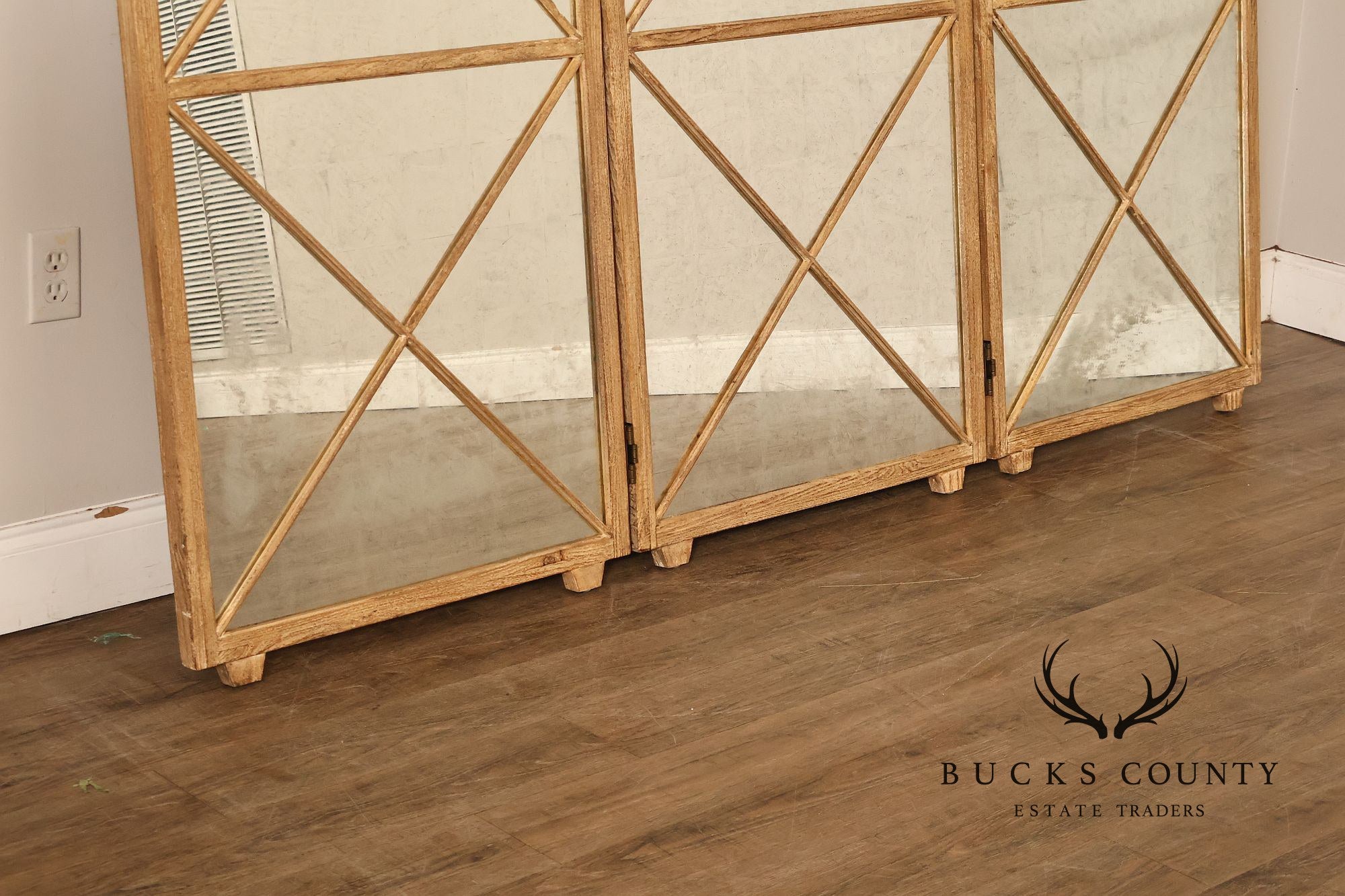 Restoration Hardware Three-Panel Mirrored Room Divider