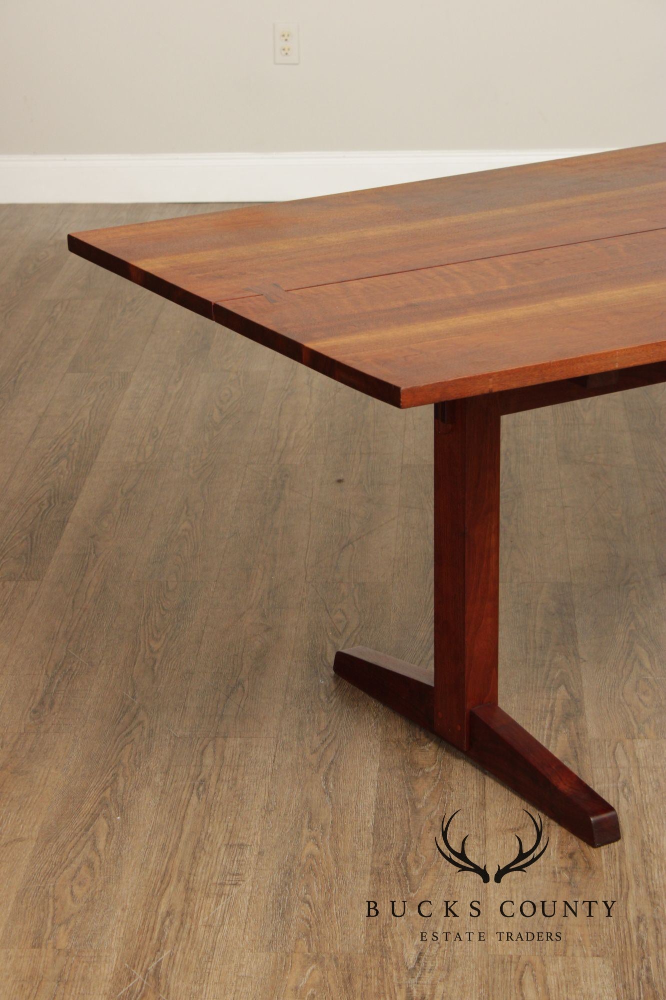 George Nakashima Walnut Trestle Trestle Dining Table Ca. 1962