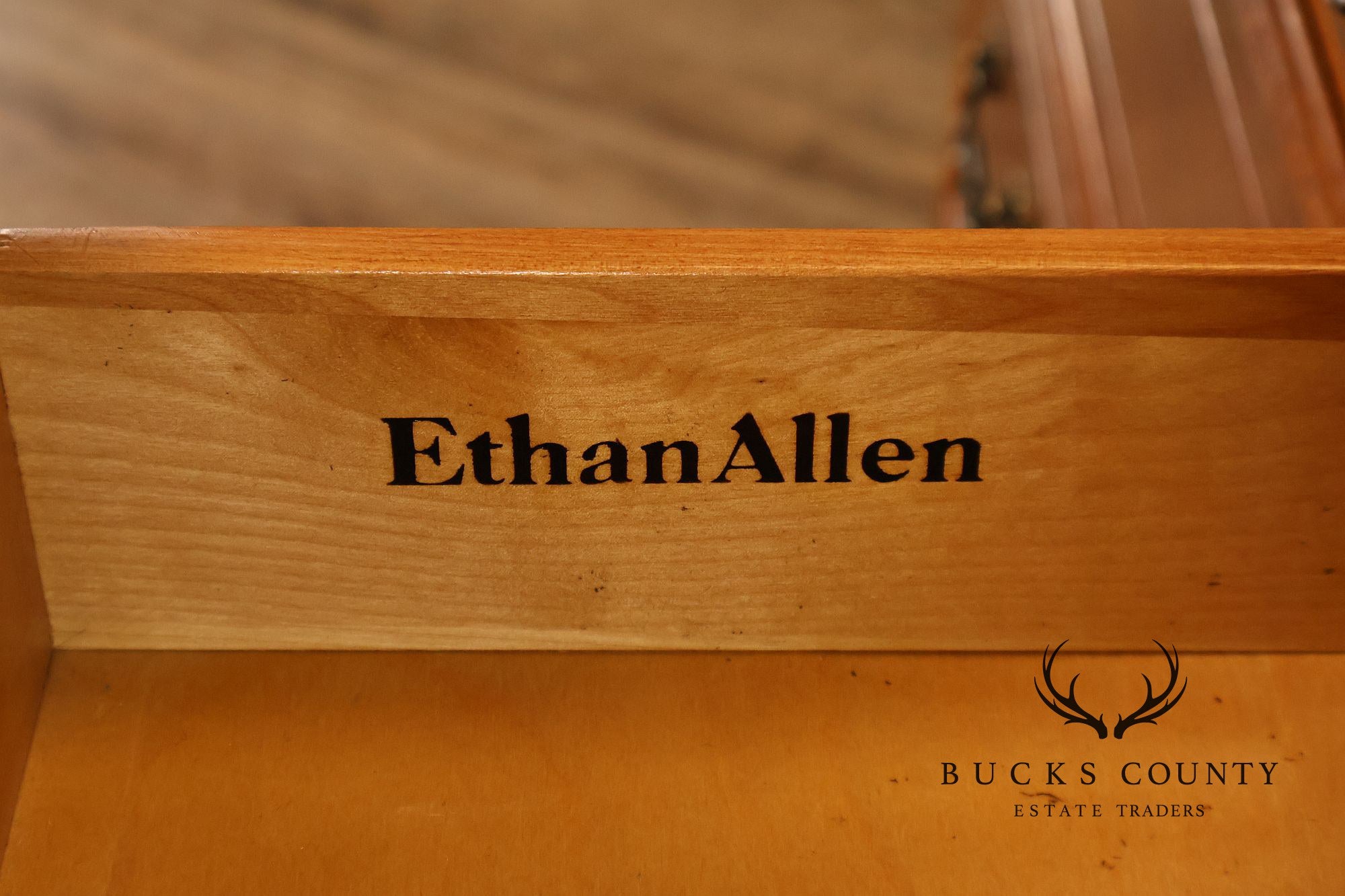 Ethan Allen Country French Maple And Birchwood Eight Drawer Dresser