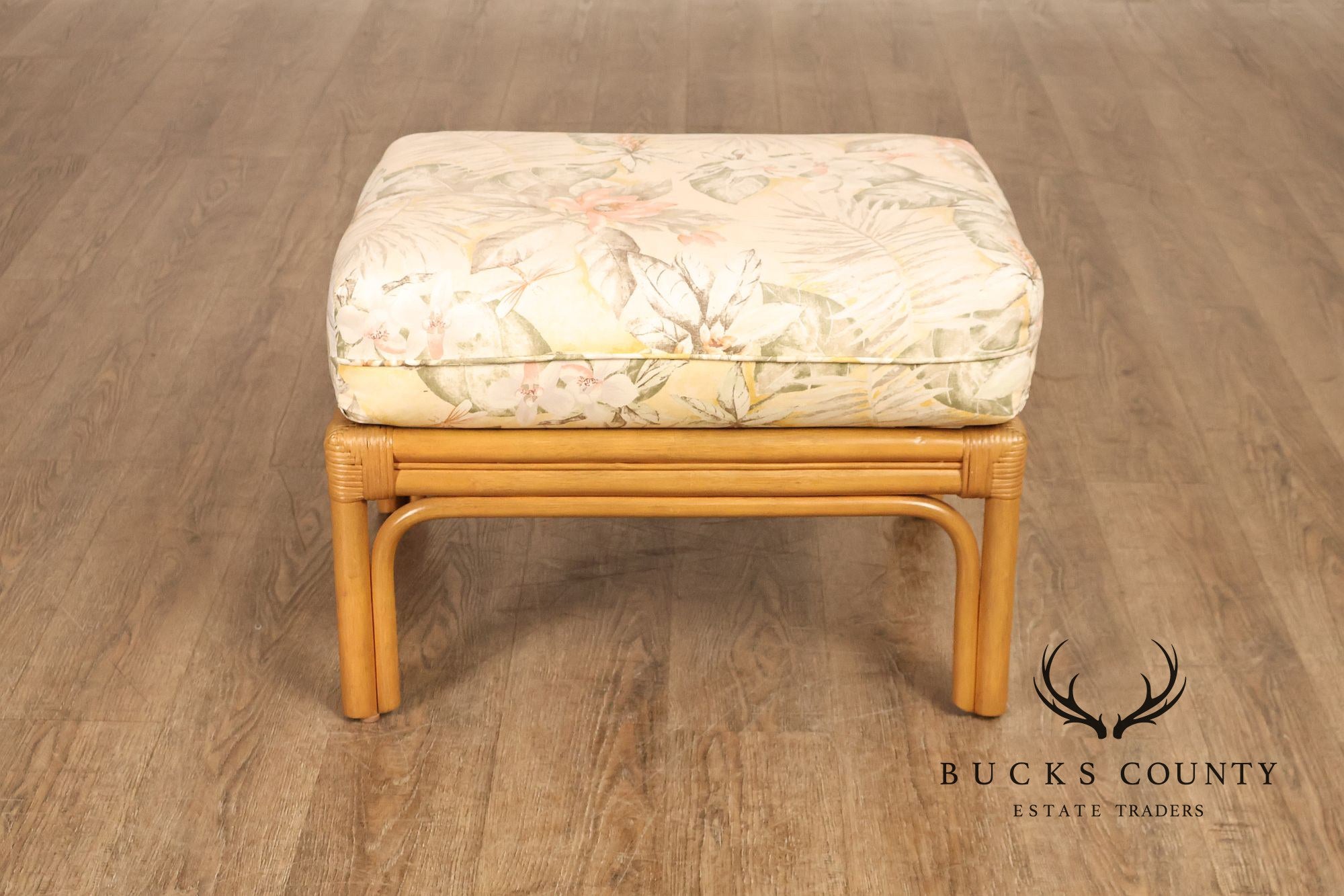 Laneventure Tradewinds Rattan Armchair and Ottoman