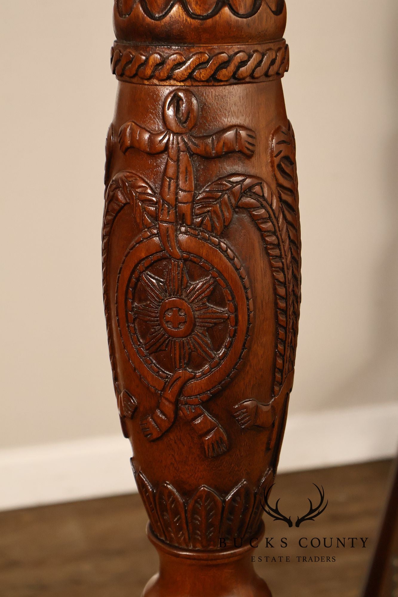 Henredon Historic Natchez Collection Southern Colonial Mahogany King Canopy Poster Bed