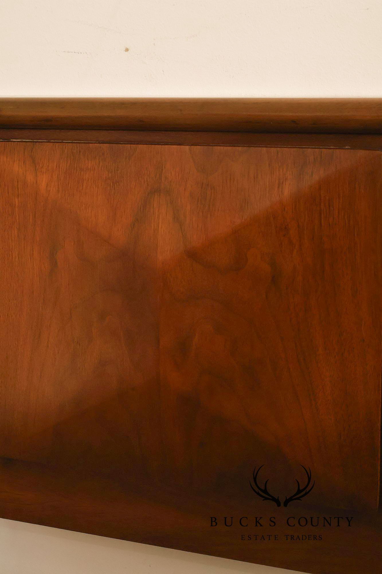 United Furniture Mid Century Diamond Walnut Queen Headboard