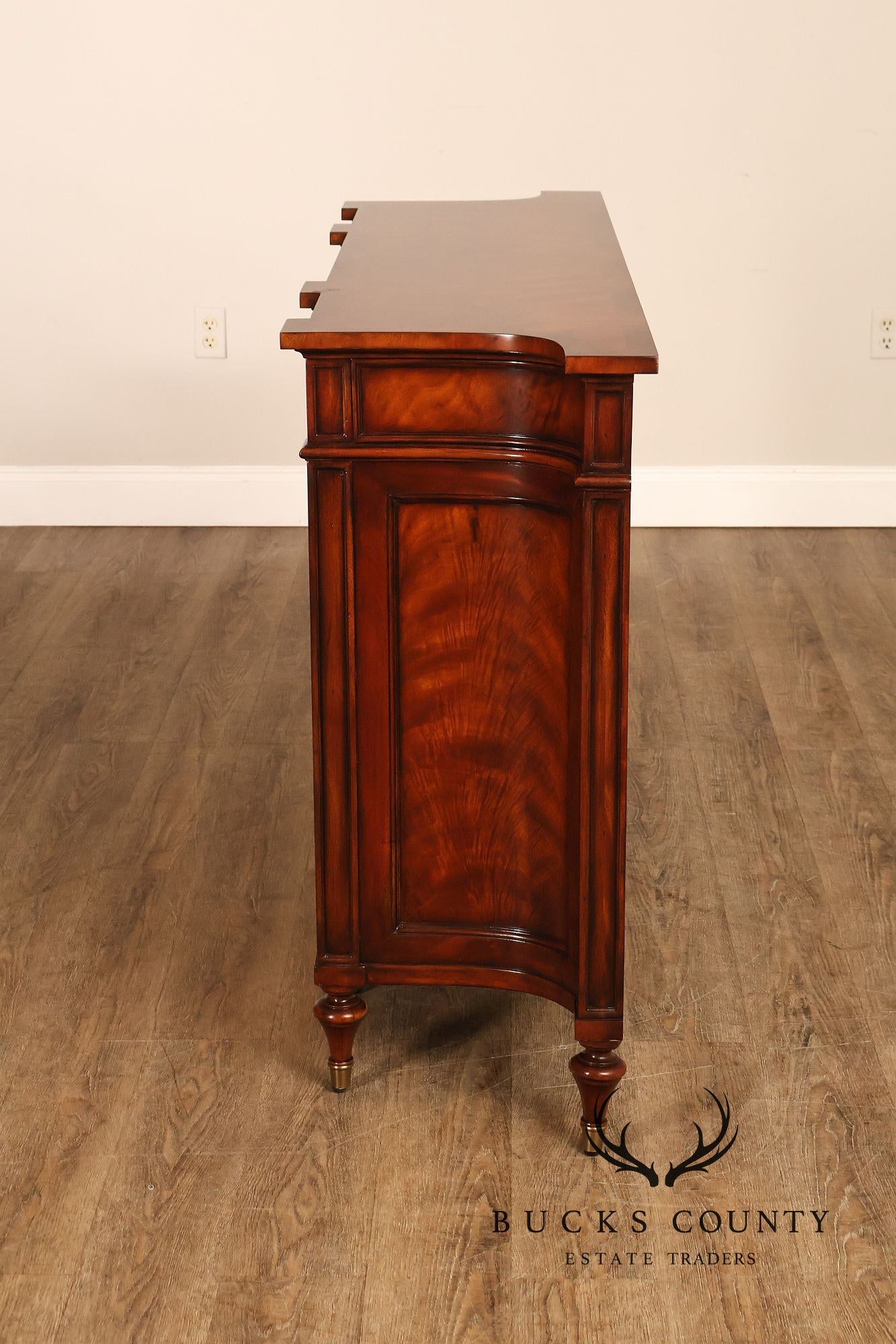 Theodore Alexander Mahogany Concave Side Cabinet