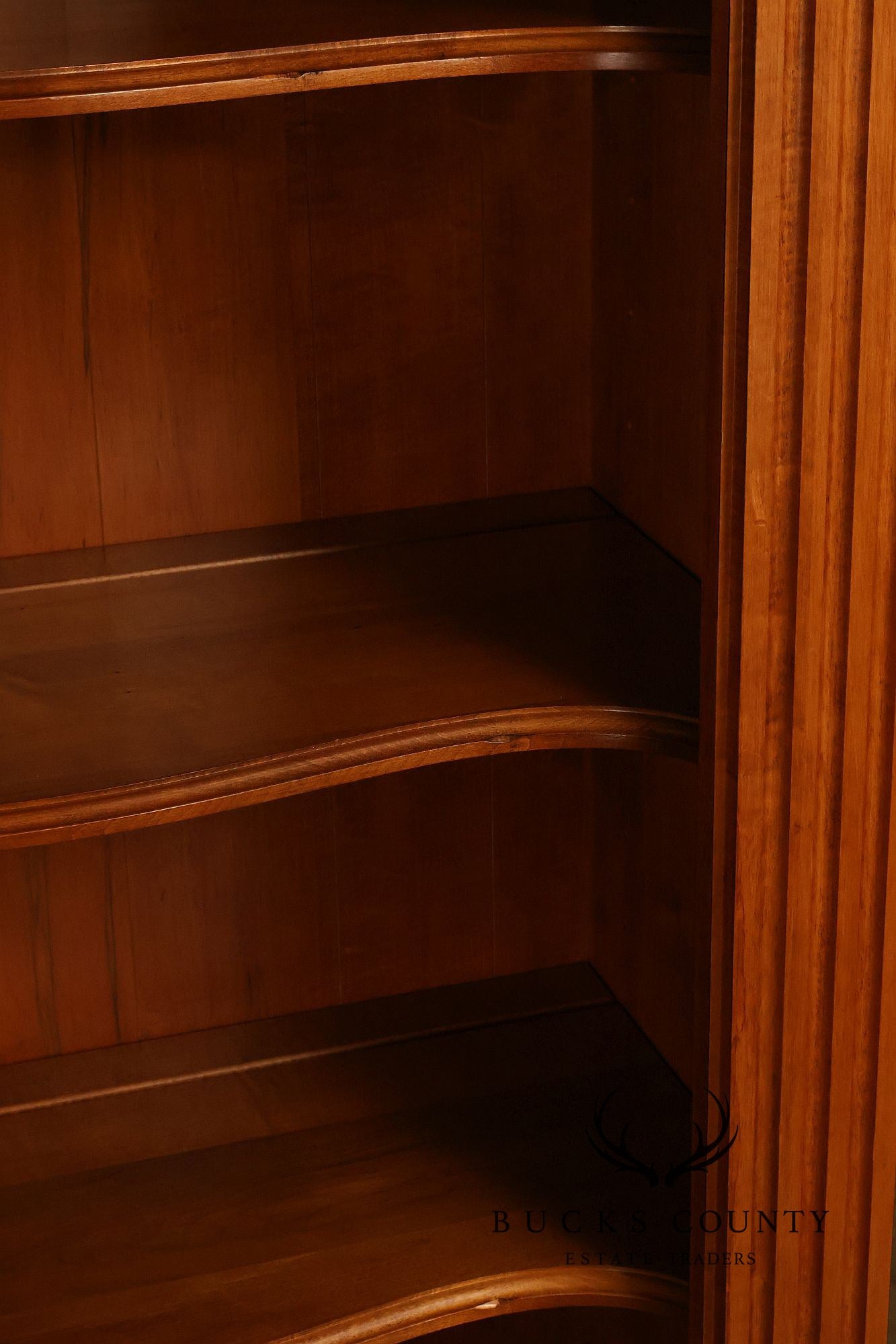 ETHAN ALLEN 'LEGACY' DOUBLE ARCHED BOOKCASE