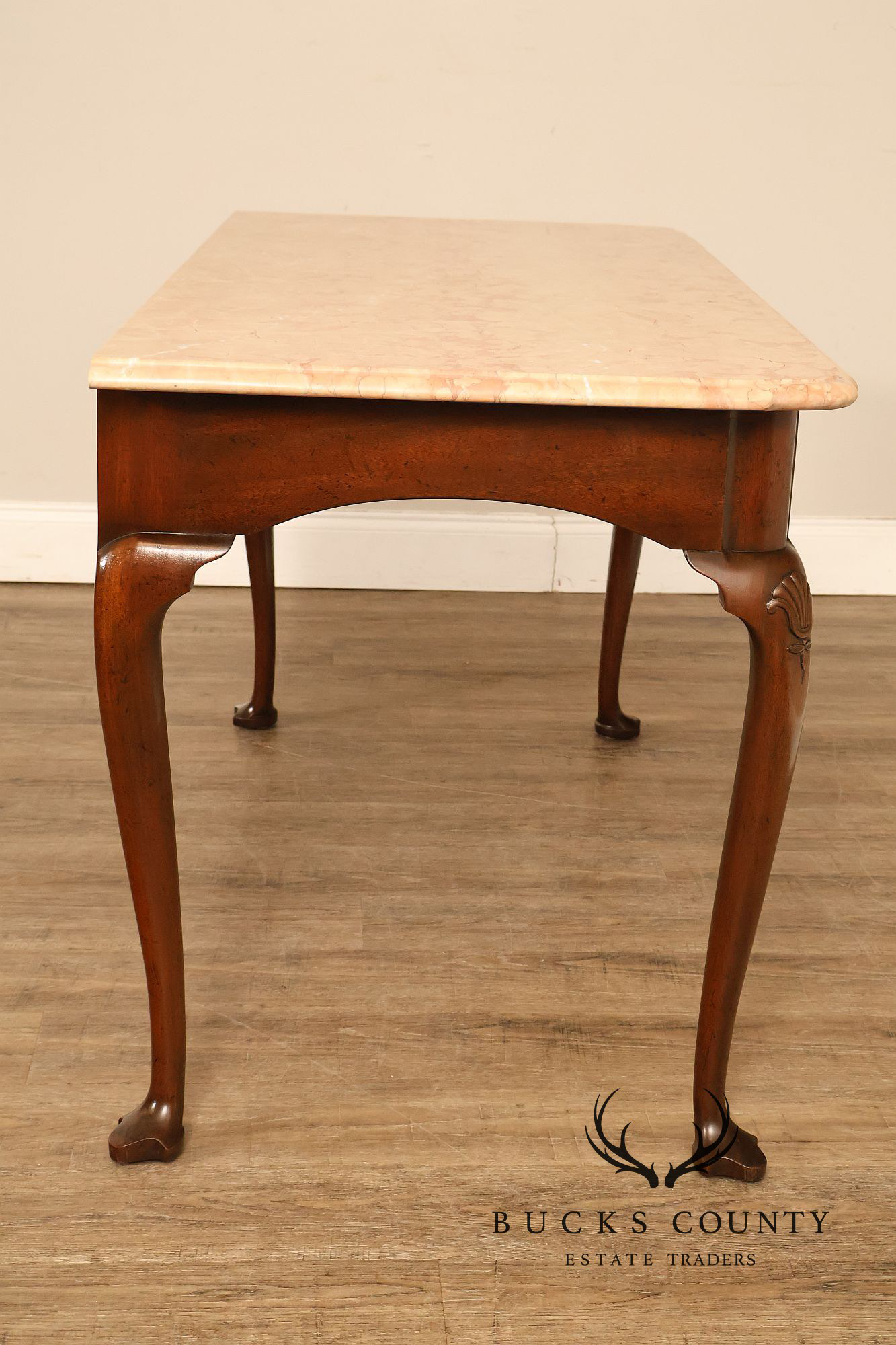 Kittinger Colonial Williamsburg Marble Top Mahogany Server