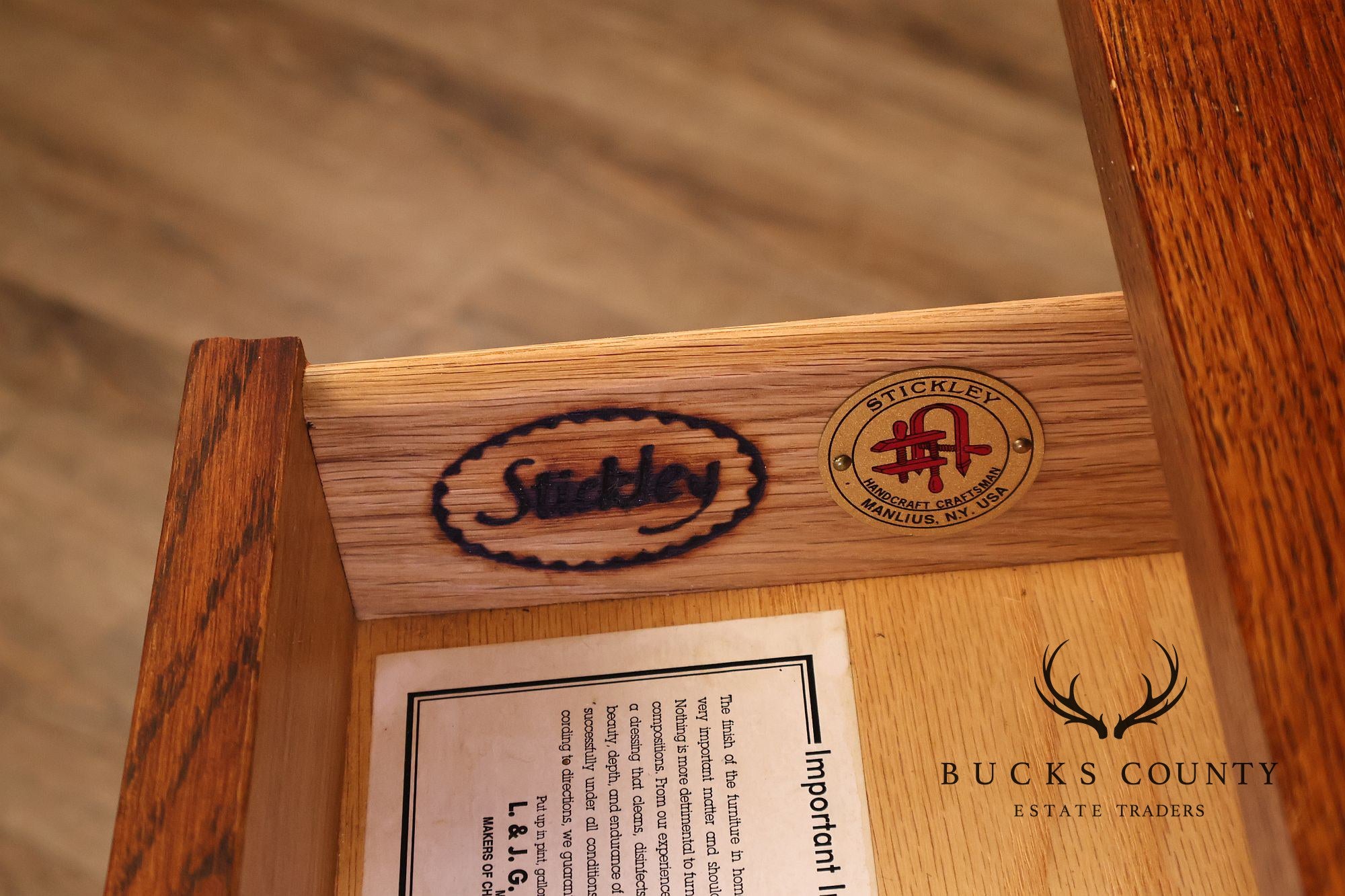 Stickley Mission Collection Oak Console Table