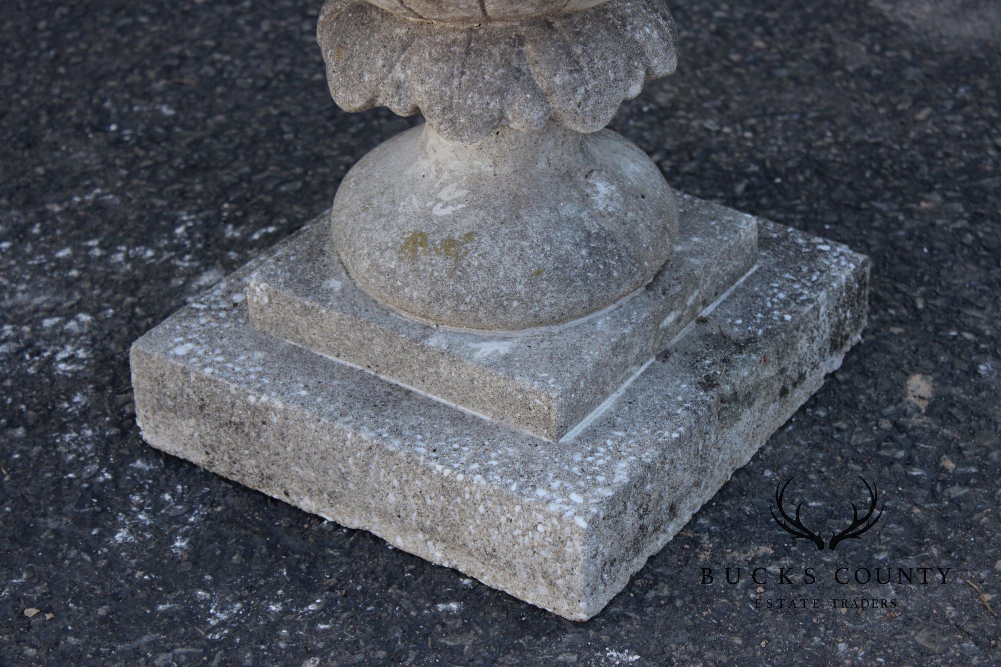 Vintage Cast Cement Artichoke Garden Ornament
